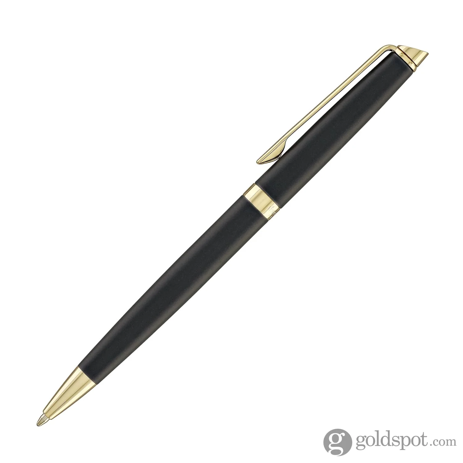 Waterman Hémisphère Ballpoint Pen in Lava Black with Gold Trim
