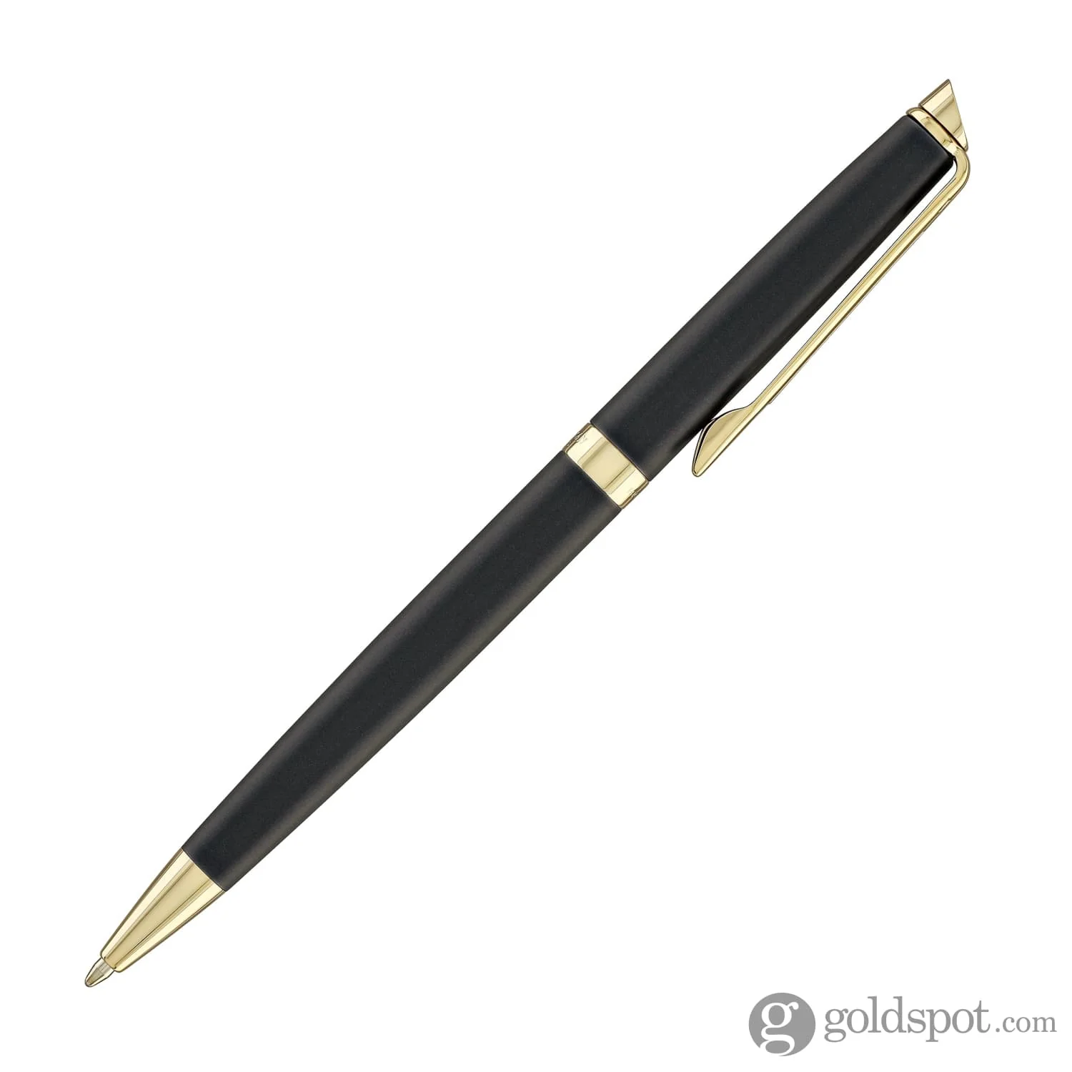 Waterman Hémisphère Ballpoint Pen in Lava Black with Gold Trim