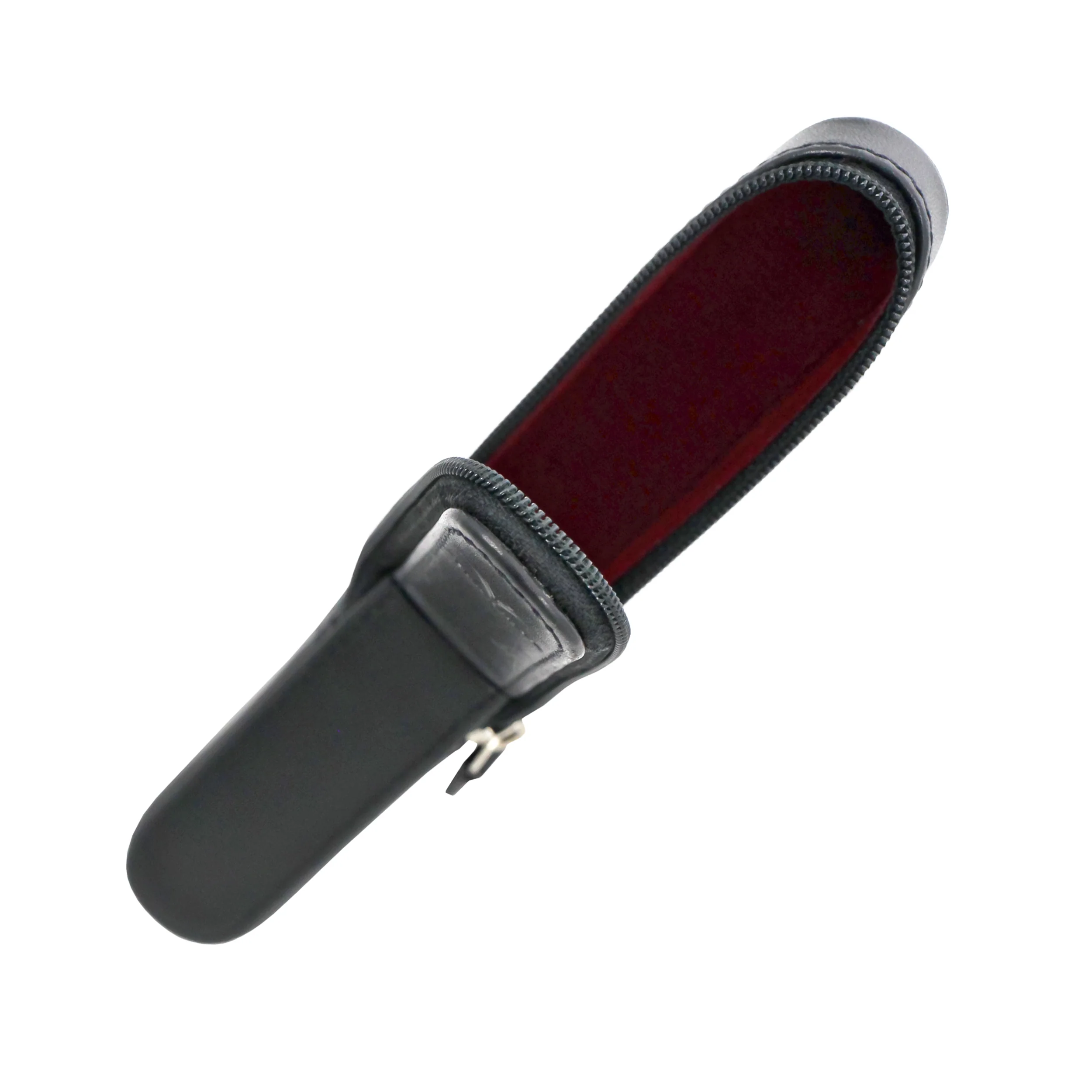 1913-visconti-classic-black-leather-1-pen-case-with-red-lining-3.webp Visconti Classic Black Leather 1 Pen Case with Red Lining