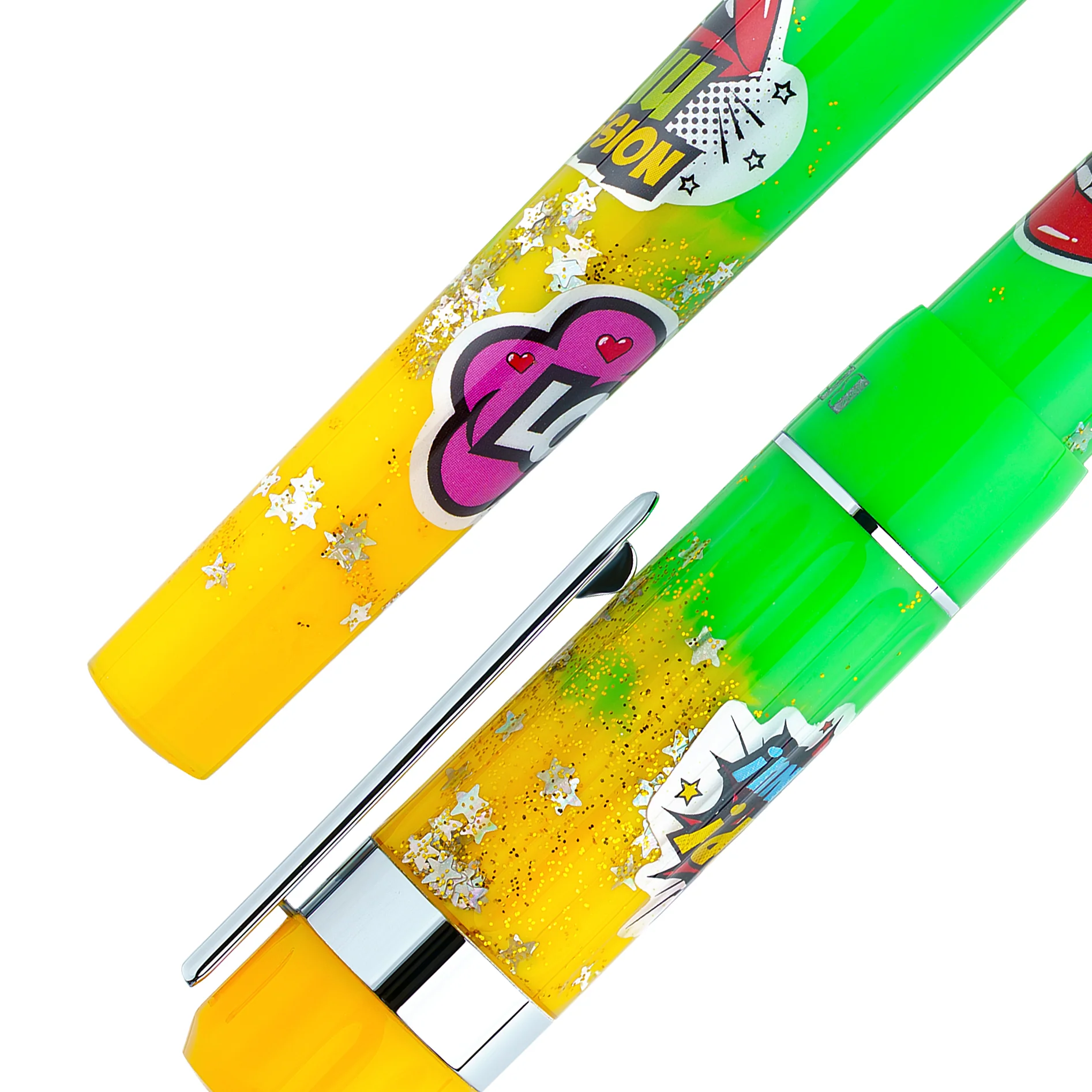 1918-benu-tribute-pop-art-capsule-fountain-pen-in-pop-3.webp Benu Tribute Pop Art Capsule Fountain Pen in Pop!