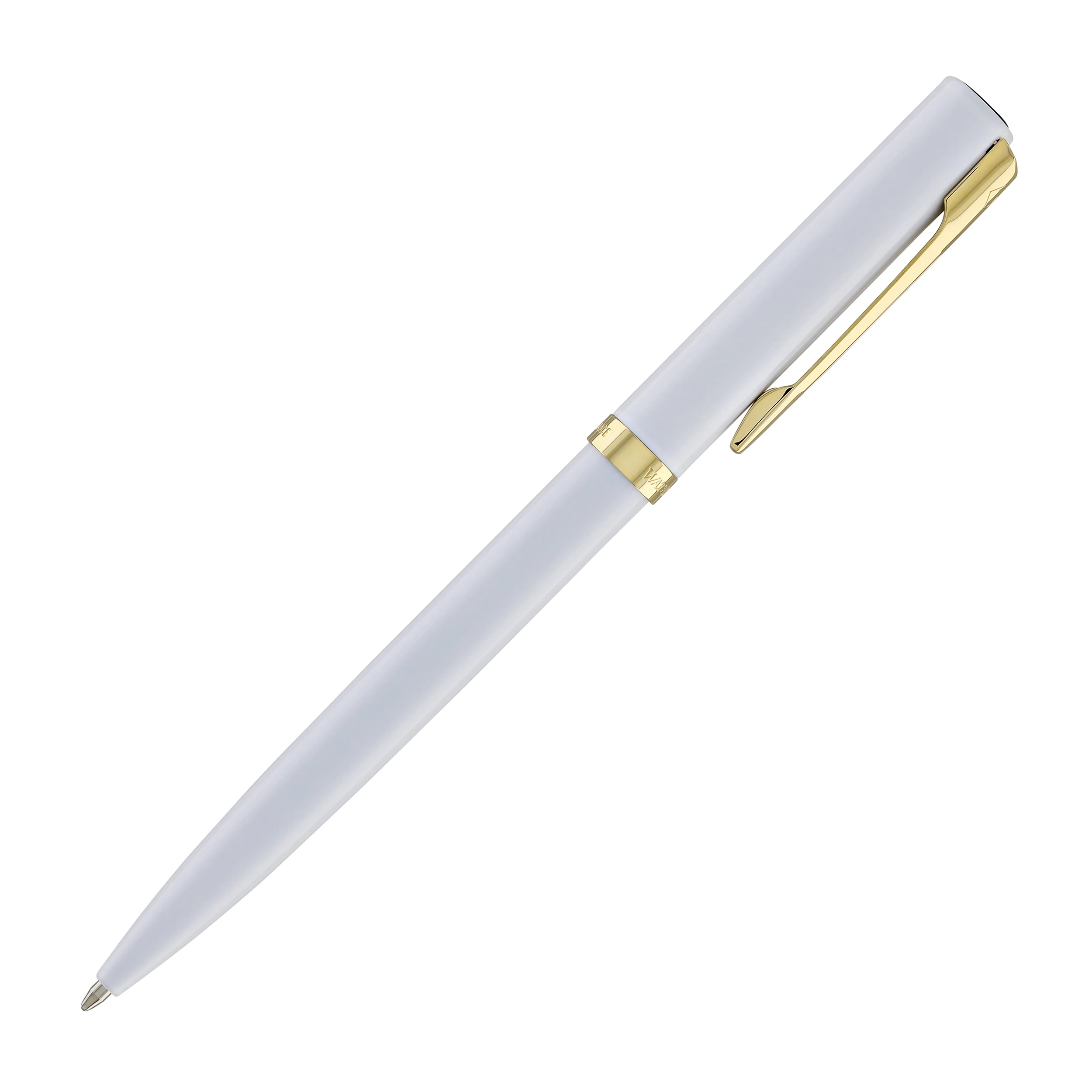 Waterman Impression Ballpoint Pen in White with Gold Coated
