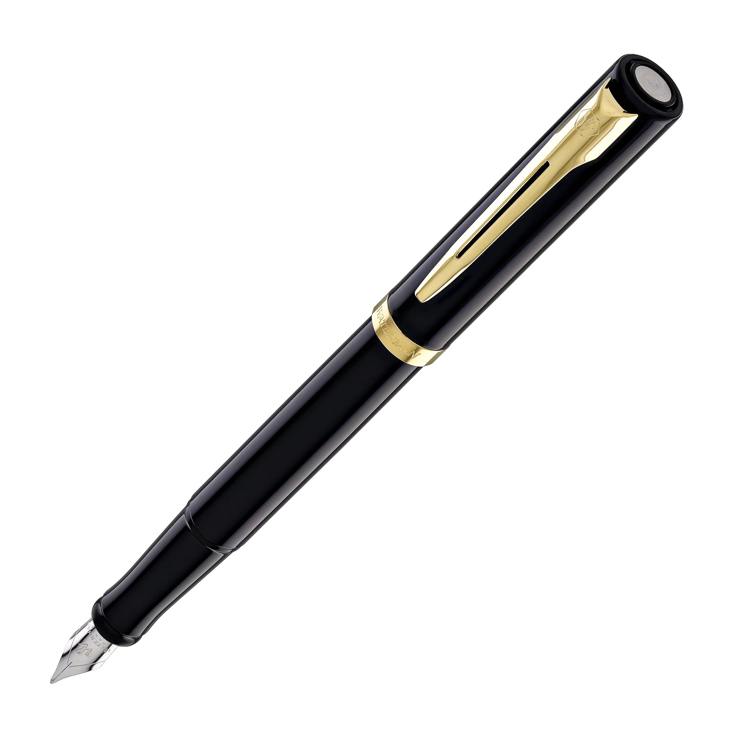 1944-waterman-impression-fountain-pen-in-black-with-gold-coated-fine-point-1.webp Waterman Impression Fountain Pen in Black with Gold Coated - Fine Point
