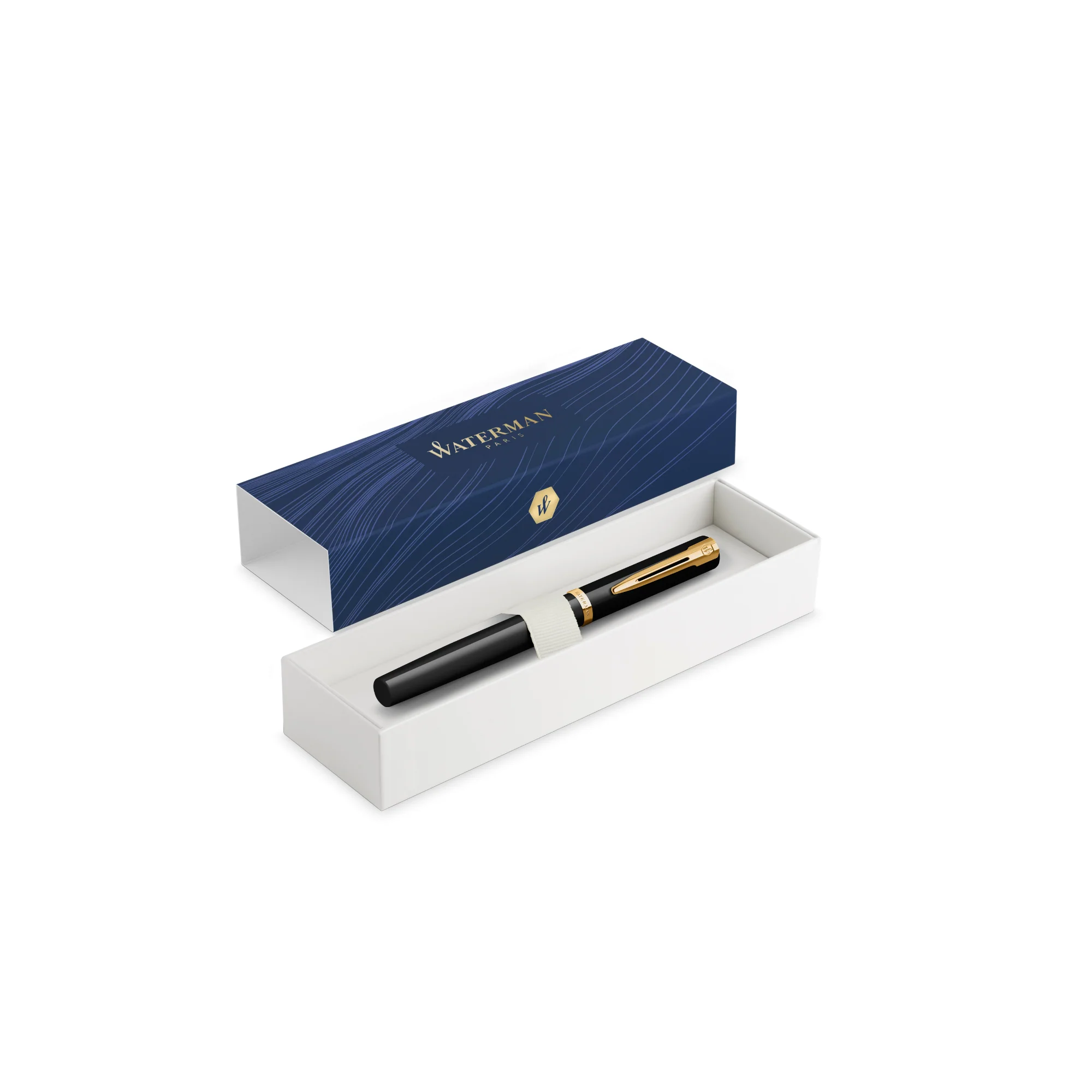 1944-waterman-impression-fountain-pen-in-black-with-gold-coated-fine-point-10.webp Waterman Impression Fountain Pen in Black with Gold Coated - Fine Point