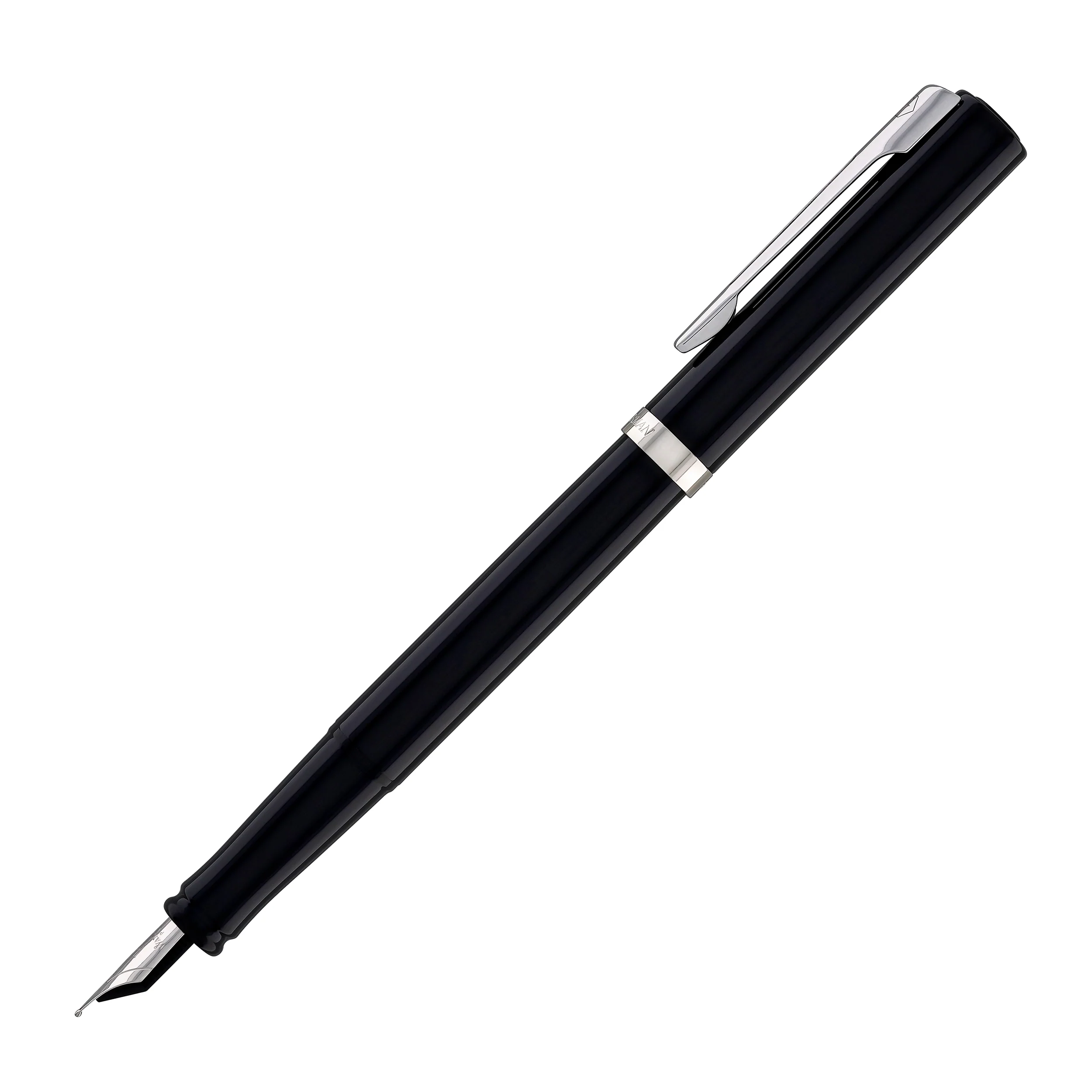 Waterman Impression Fountain Pen in Black with Palladium Coated - Fine Point