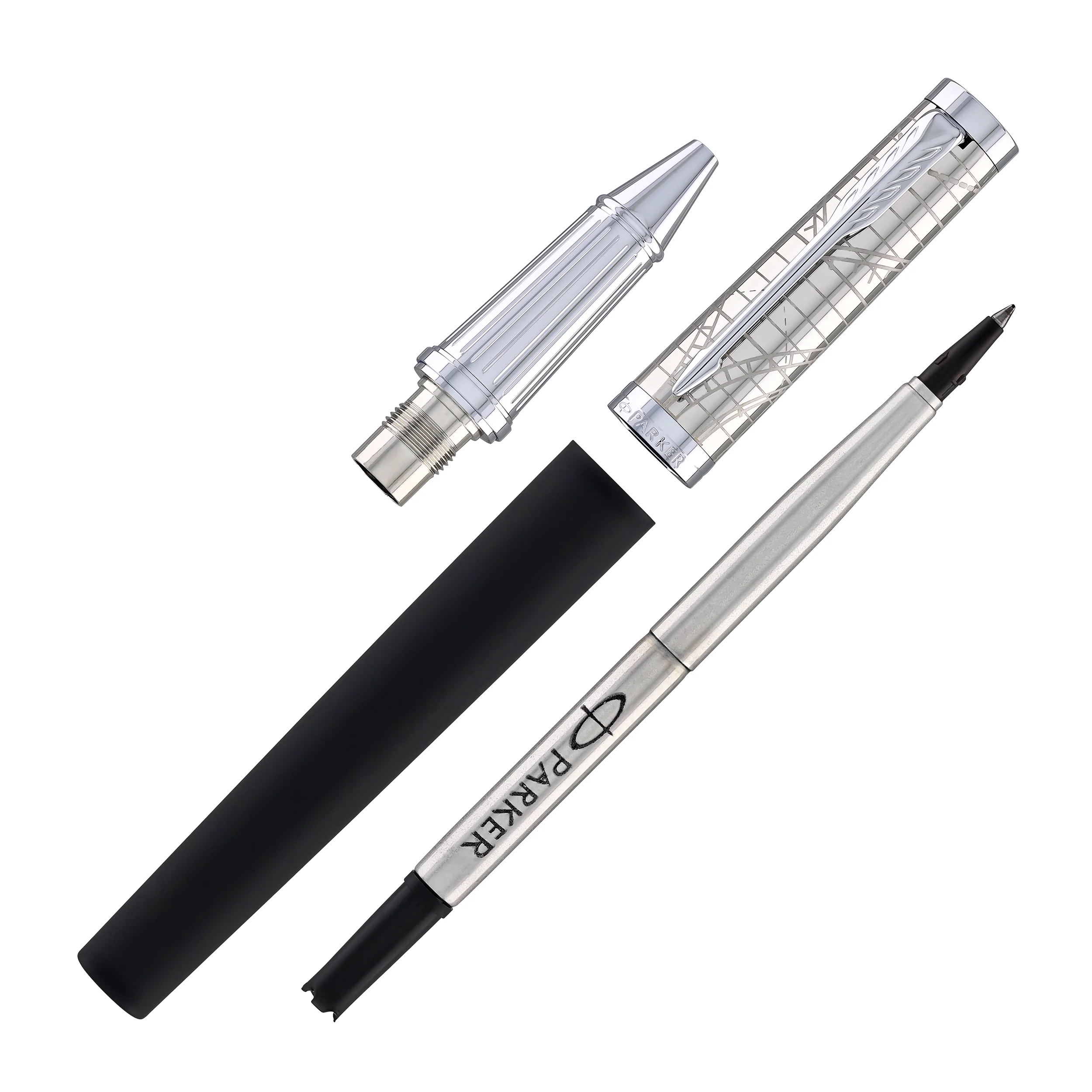 1950-parker-ingenuity-rollerball-pen-in-legacy-of-flight-with-chrome-trim-8.webp Parker Ingenuity Rollerball Pen in Legacy of Flight with Chrome Trim