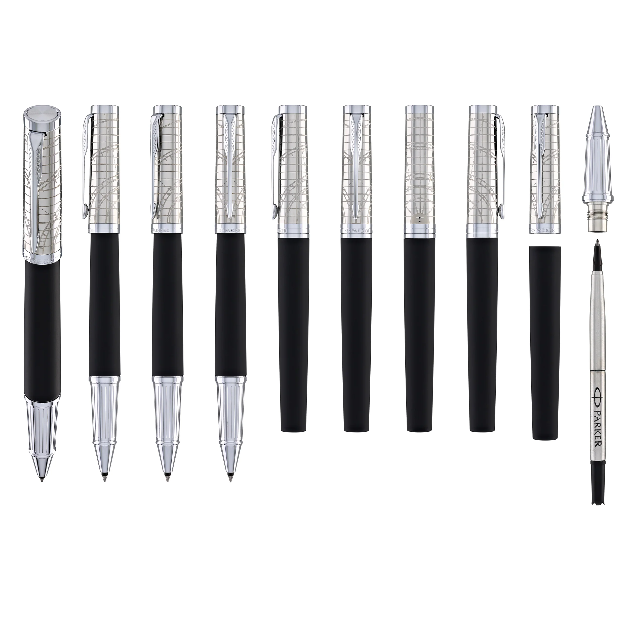 1950-parker-ingenuity-rollerball-pen-in-legacy-of-flight-with-chrome-trim-9.webp Parker Ingenuity Rollerball Pen in Legacy of Flight with Chrome Trim