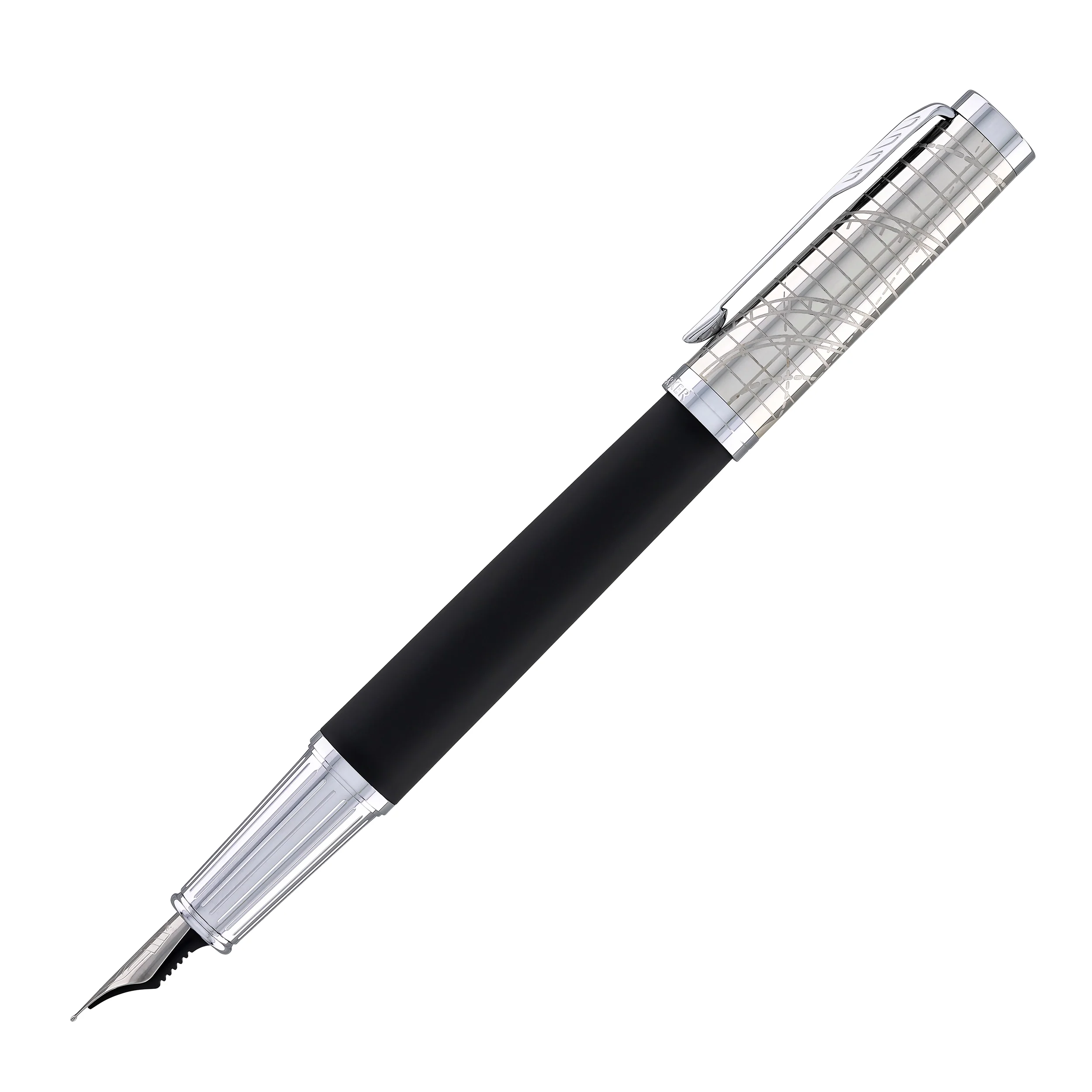 Parker Ingenuity Fountain Pen in Legacy of Flight with Chrome - Fine Point