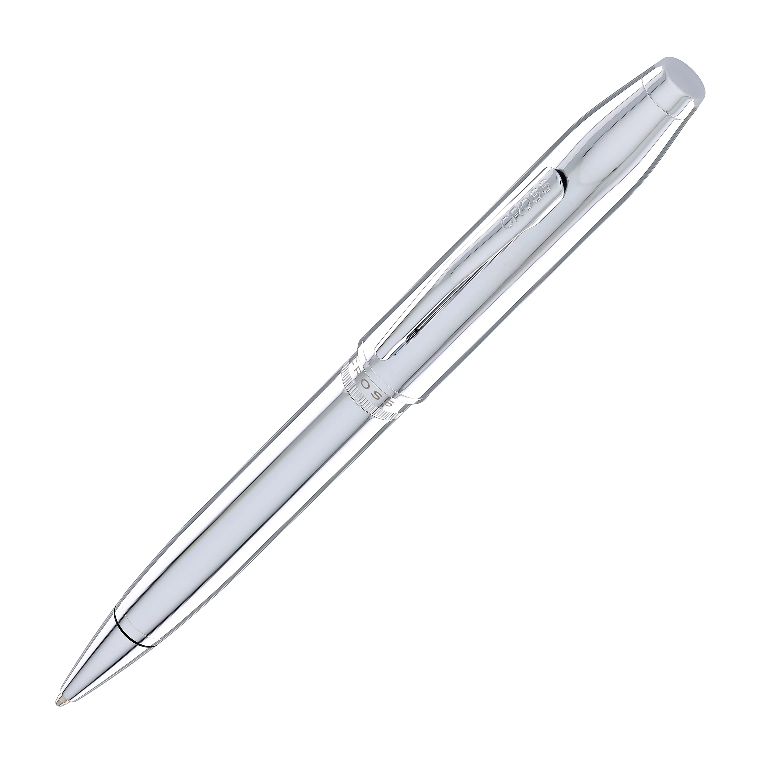 1968-cross-foundry-ballpoint-pen-in-polished-chrome-with-polished-chrome-appointments-1.webp Cross Foundry Ballpoint Pen in Polished Chrome with Polished Chrome Appointments