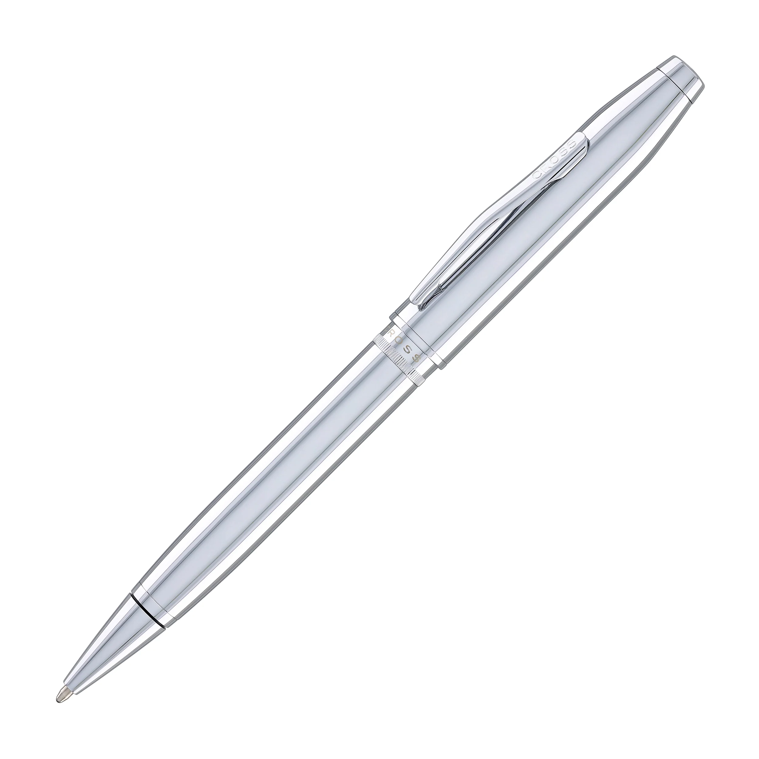 Cross Foundry Ballpoint Pen in Polished Chrome with Polished Chrome Appointments