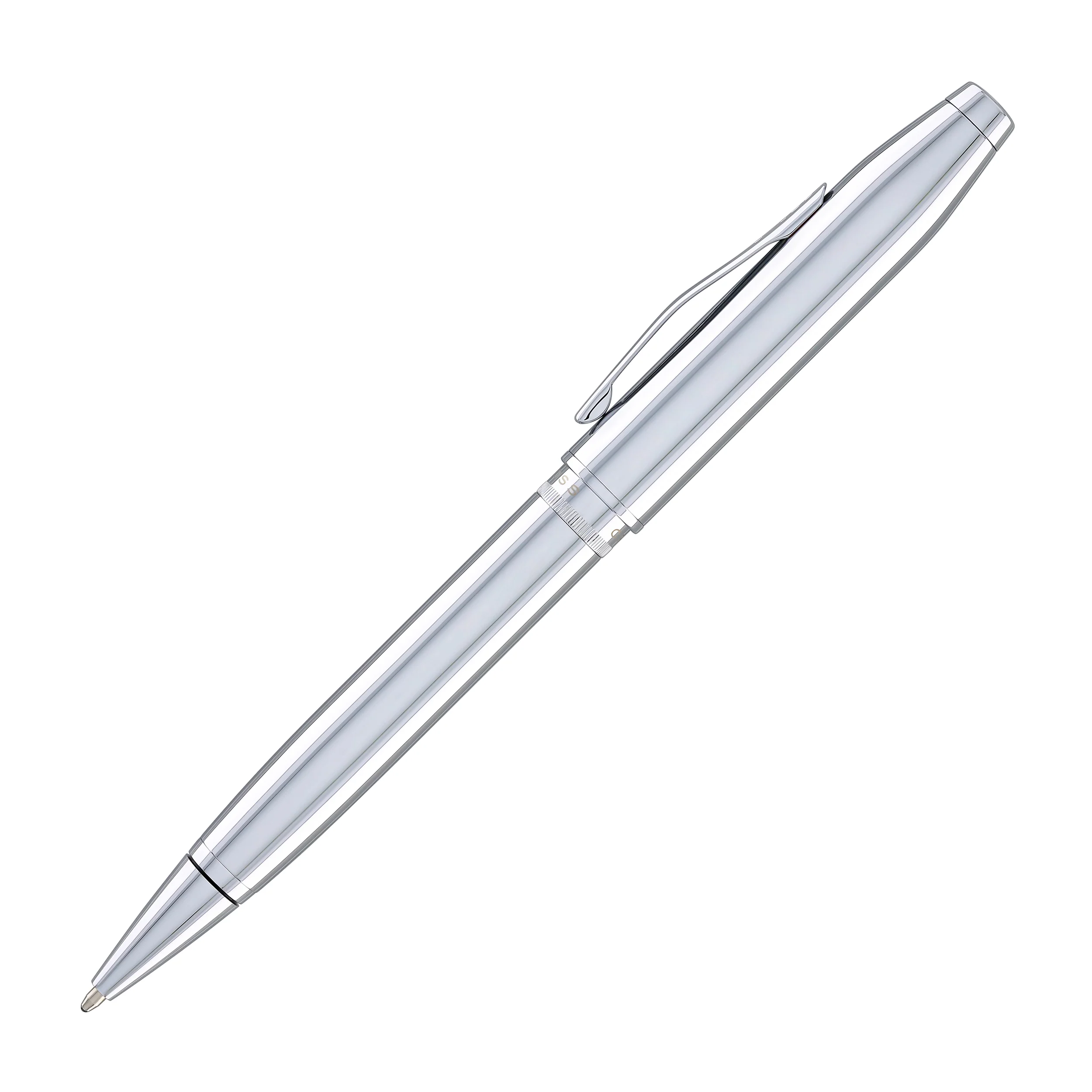 Cross Foundry Ballpoint Pen in Polished Chrome with Polished Chrome Appointments