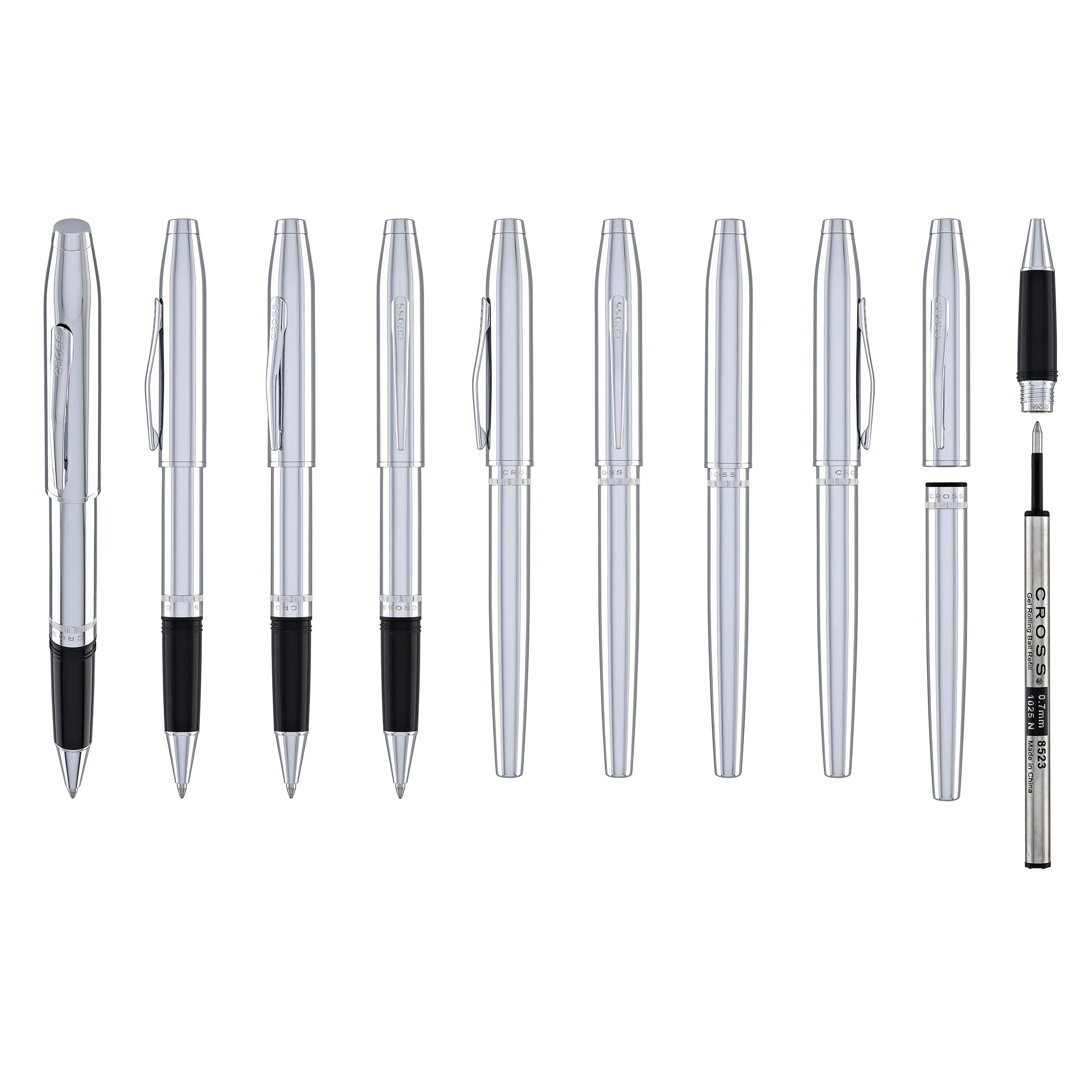 1969-cross-foundry-rollerball-pen-in-polished-chrome-with-polished-chrome-appointments-9.webp Cross Foundry Rollerball Pen in Polished Chrome with Polished Chrome Appointments