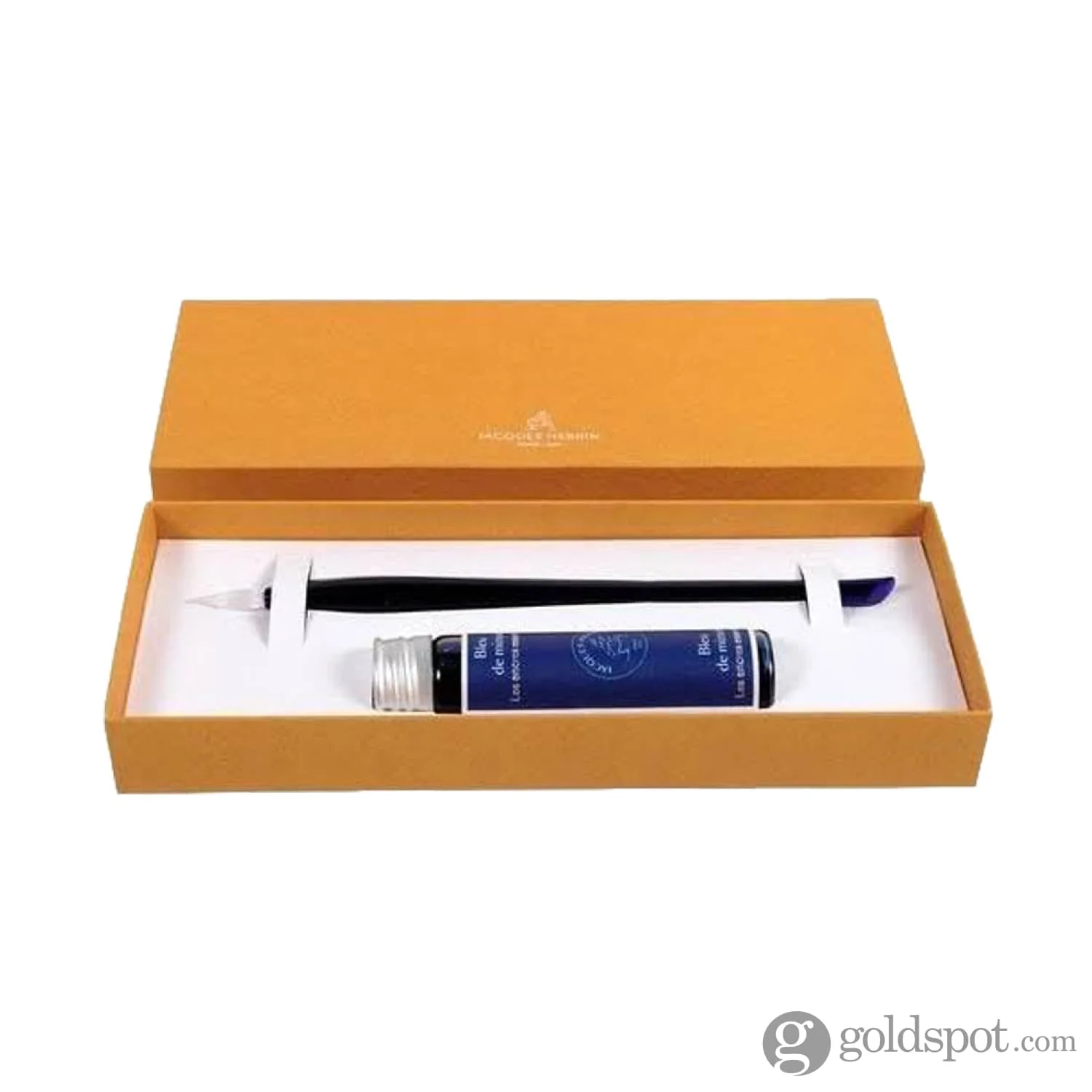 J. Herbin Murano Glass Pen and Ink Set in Blue
