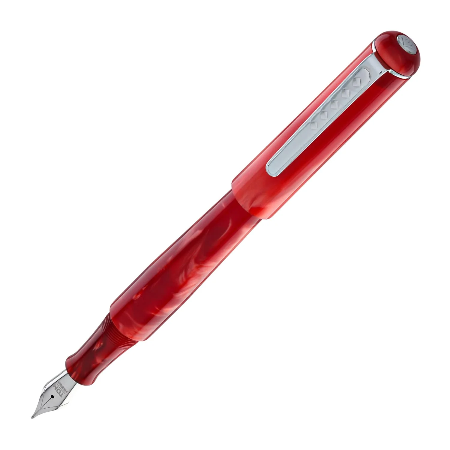 1982-tom-hessin-charles-fountain-pen-in-exhibition-red-1.webp Tom Hessin Charles Fountain Pen in Exhibition Red