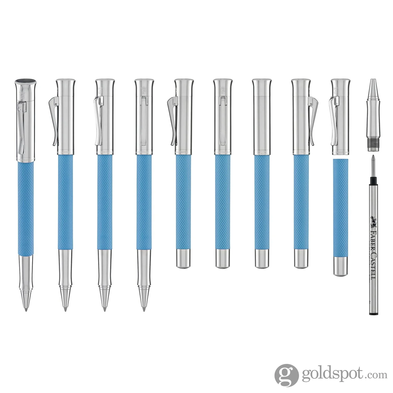 Faber-Castell Guilloche Rollerball Pen in Gulf Blue