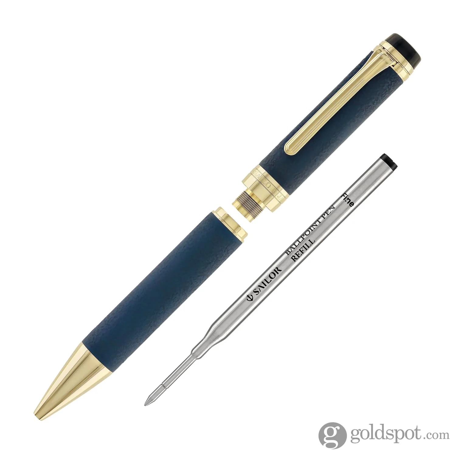 2009-sailor-cylint-niigata-shikki-ballpoint-pen-in-ruri-lapis-lazuli-blue-with-gold-ip-trim-6.webp Sailor Cylint Niigata Shikki Ballpoint Pen in Ruri (Lapis Lazuli Blue) with Gold IP Trim