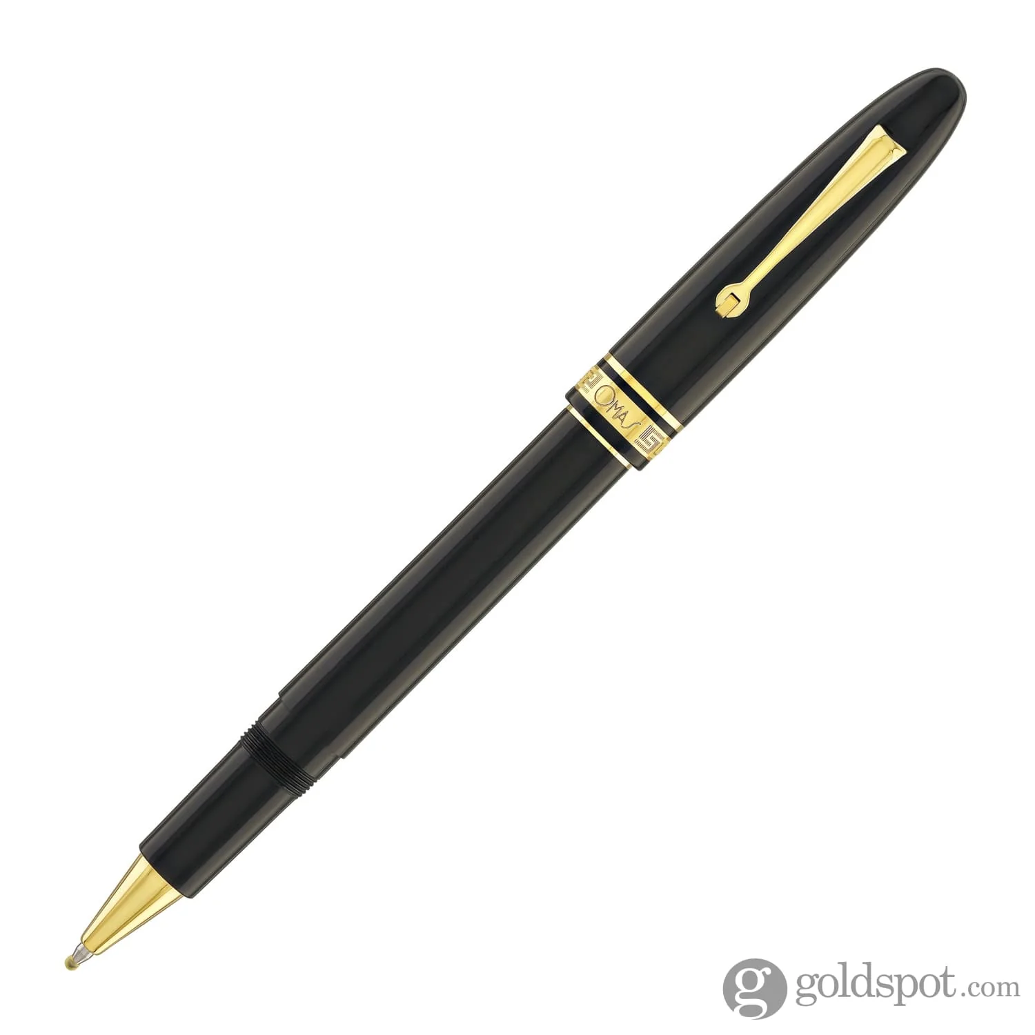 2011-omas-ogiva-rollerball-pen-in-nera-with-gold-trim-3.webp Omas Ogiva Rollerball Pen in Nera with Gold Trim