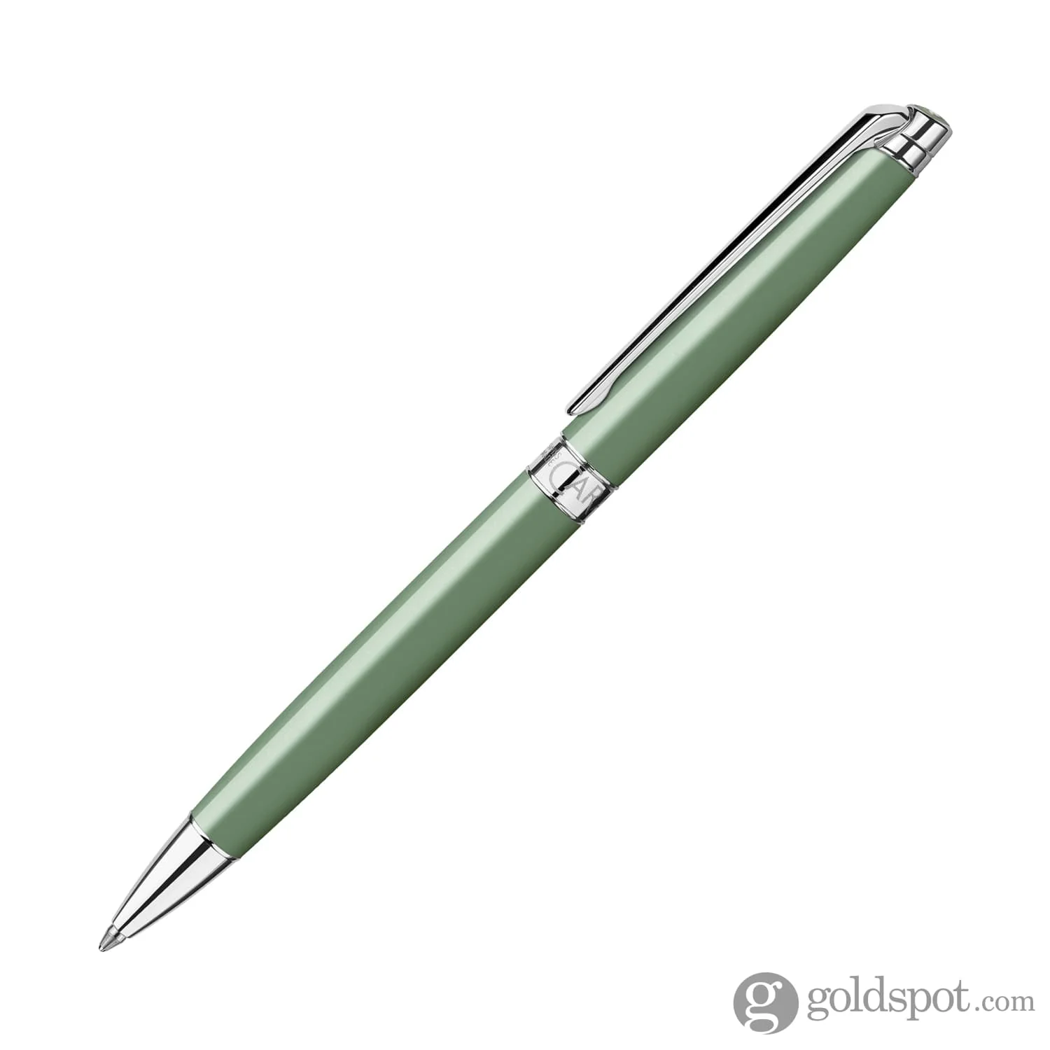 2012-caran-d-ache-leman-slim-ballpoint-pen-in-vert-de-gris-2.webp Caran d'Ache Léman Slim Ballpoint Pen in Vert de Gris