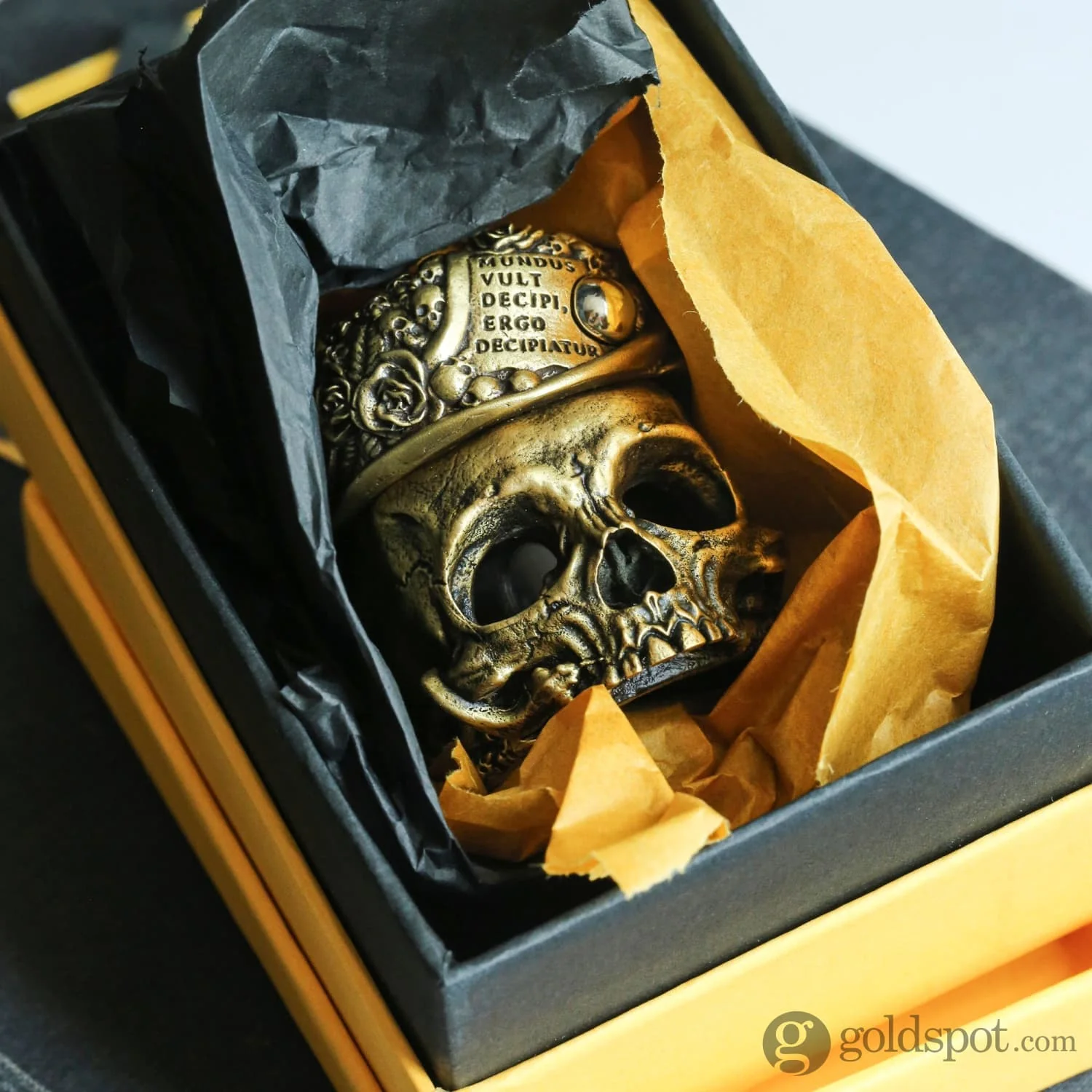 Sepia Accessories Vanitas Skull Ink Bottle