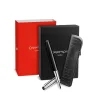Caran d'Ache Leman Fountain Pen in Damier Gift Set with Leather Case - Special Edition