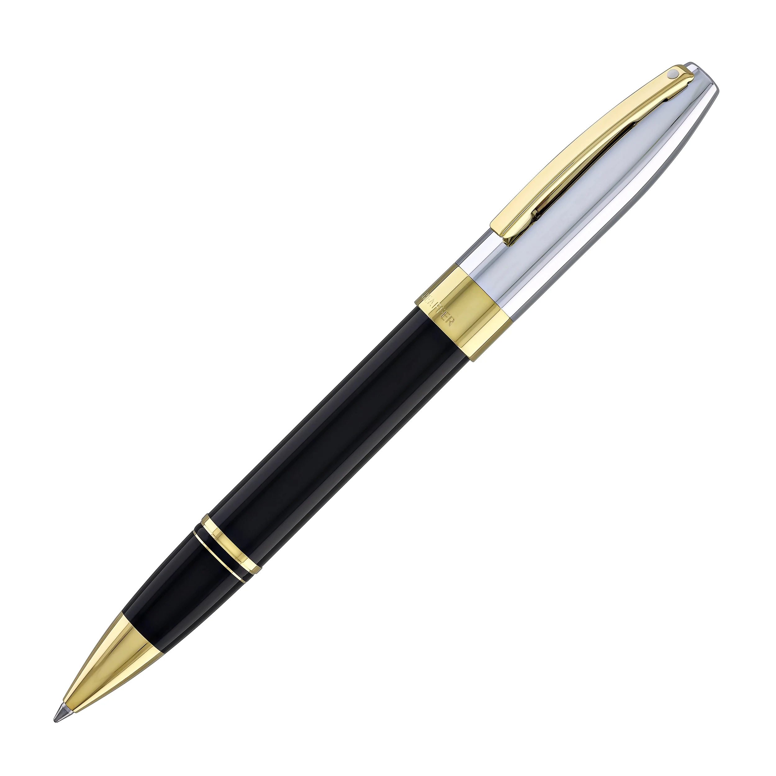 Sheaffer Legacy Rollerball Pen in Black Lacquer with Chrome Cap 14kt Gold PVD