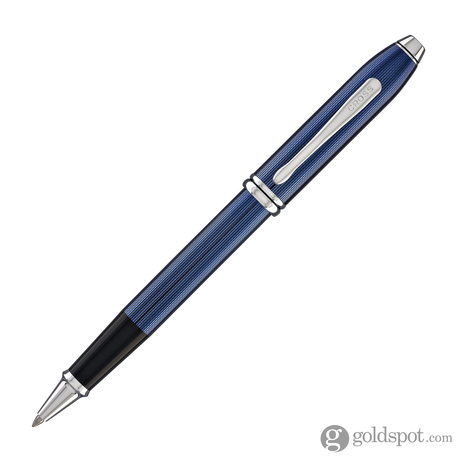 2064-cross-townsend-rollerball-pen-in-translucent-polished-cobalt-blue-engraved-diamond-pattern-2.jpg Cross Townsend Rollerball Pen in Translucent Polished Cobalt Blue Engraved Diamond Pattern