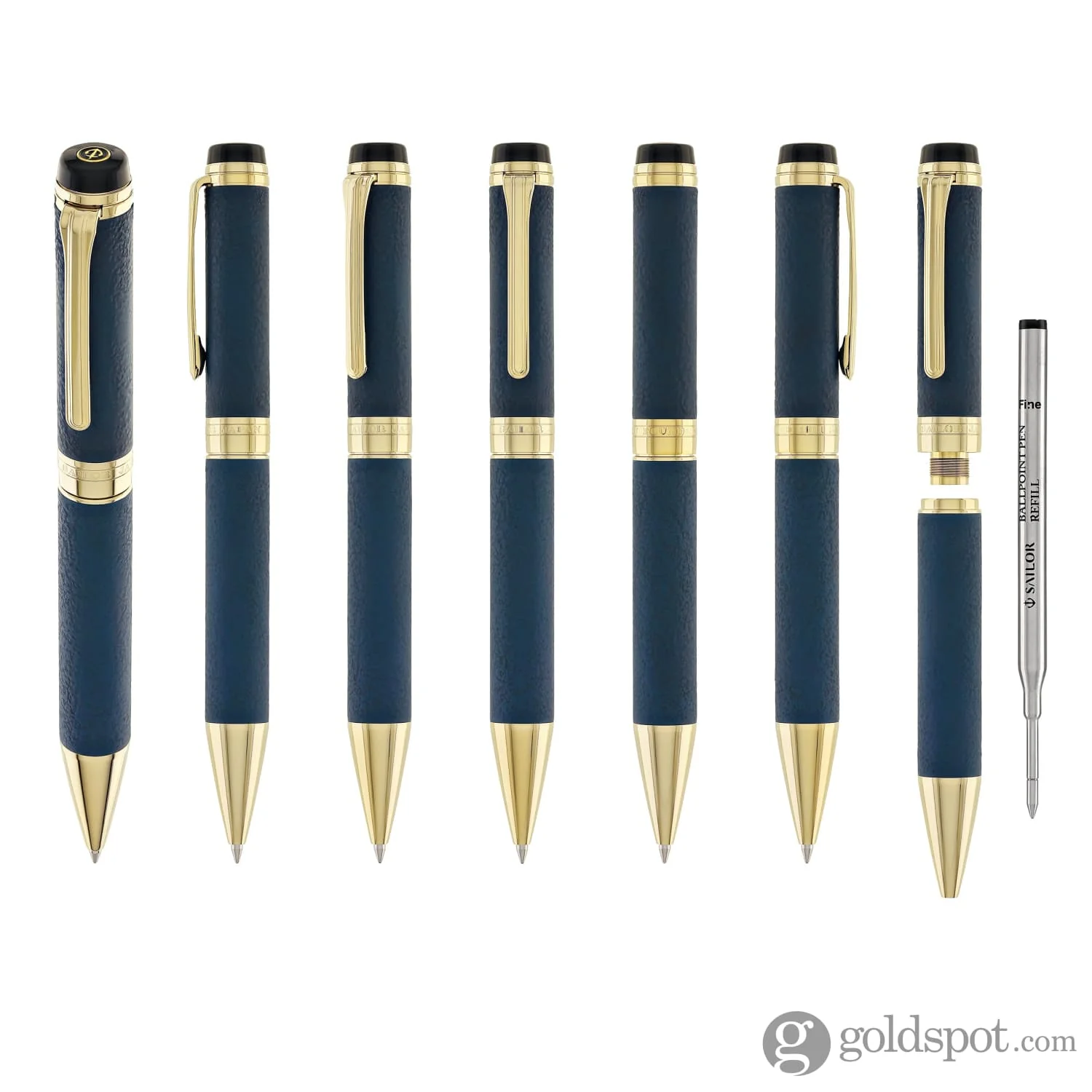 2146-sailor-cylint-niigata-shikki-ballpoint-pen-in-ruri-lapis-lazuli-blue-with-gold-ip-trim-7.webp Sailor Cylint Niigata Shikki Ballpoint Pen in Ruri (Lapis Lazuli Blue) with Gold IP Trim