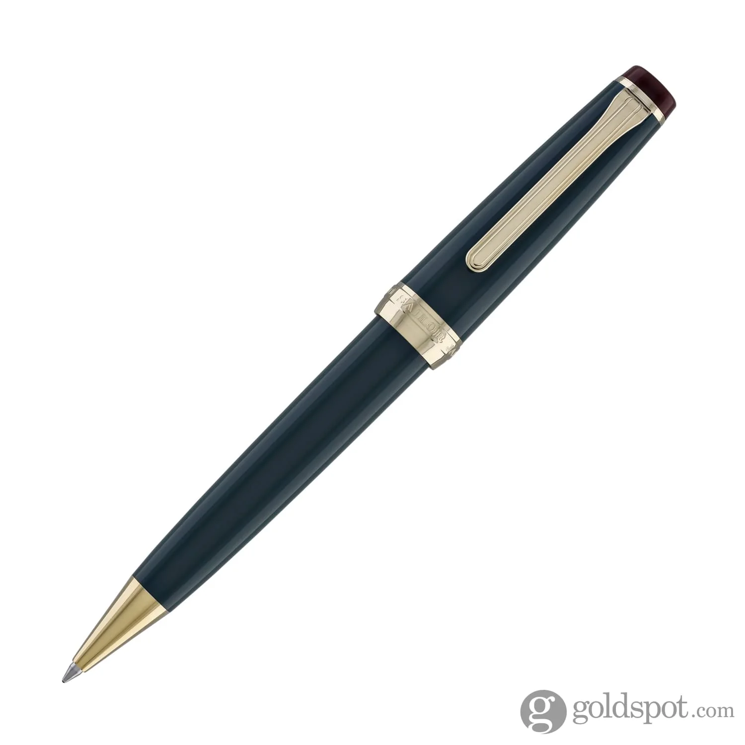 Sailor Pro Gear Slim Shikiori Noyama No Uta Ballpoint Pen in Pheasant's Treble - "Kiji" with Gold Trim