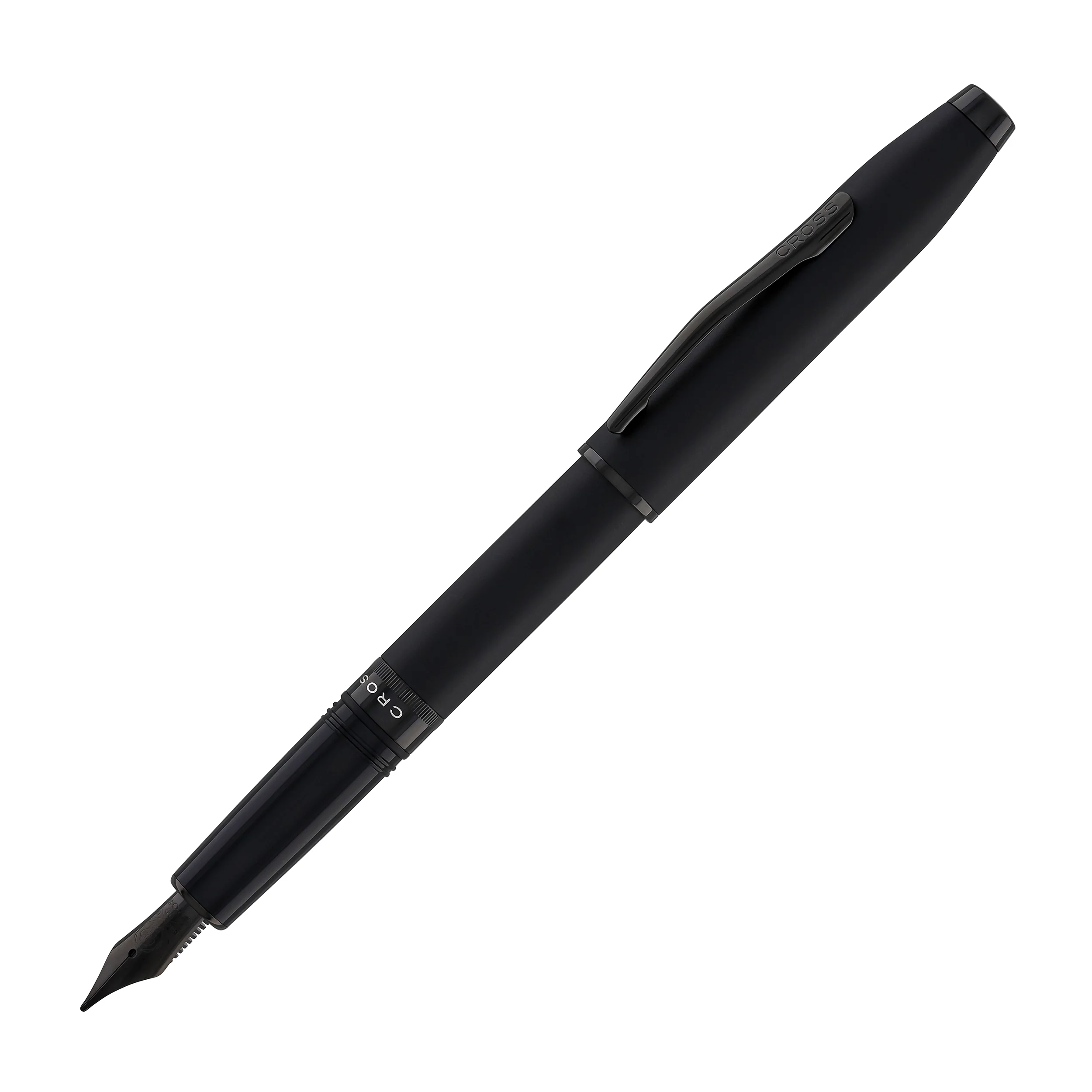 2289-cross-foundry-fountain-pen-in-matte-black-lacquer-with-pvd-black-appointments-medium-nib-4.webp Cross Foundry Fountain Pen in Matte Black Lacquer with PVD Black Appointments - Medium Nib