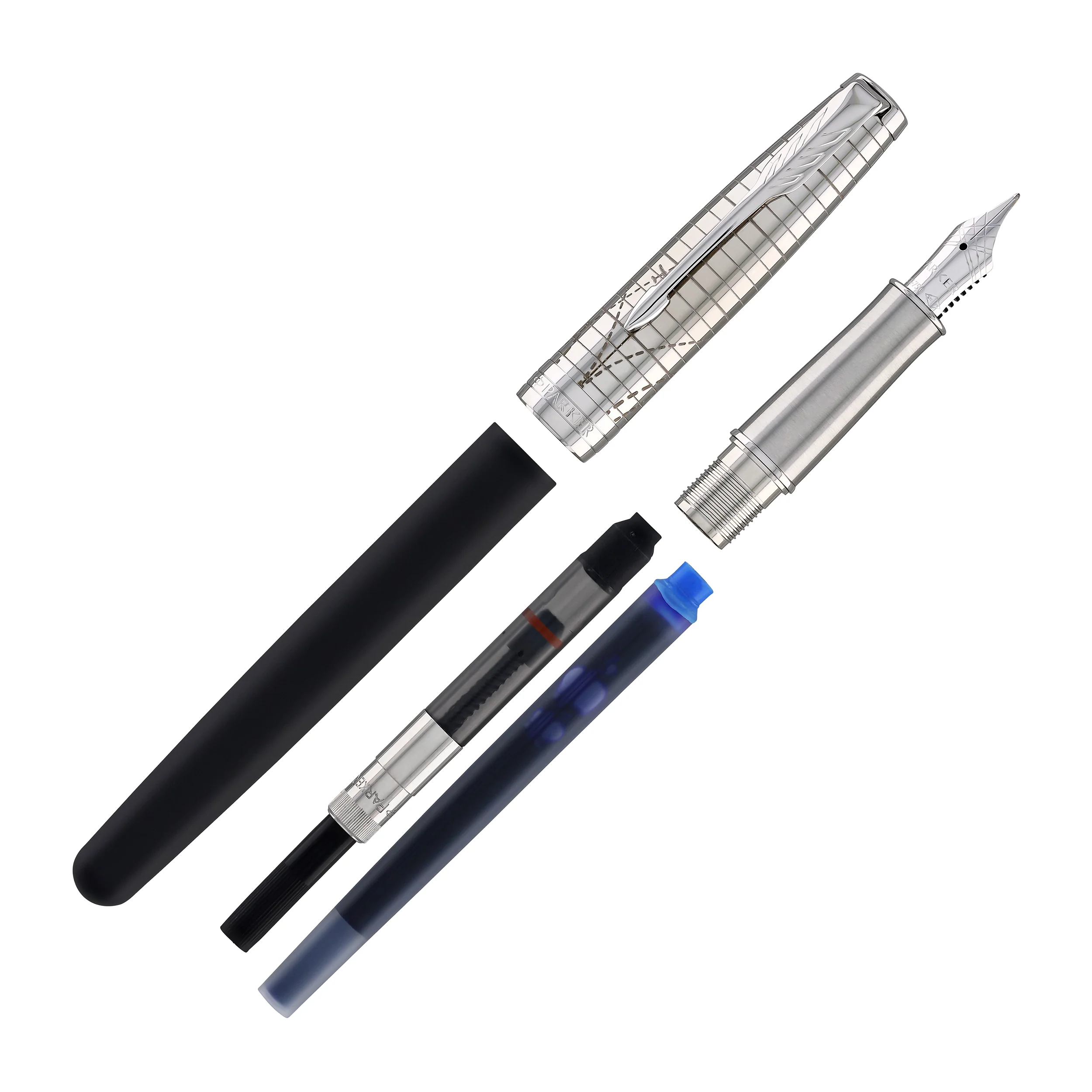 Parker Sonnet Premium Fountain Pen in Legacy of Flight with Chrome Trim - 18k Gold
