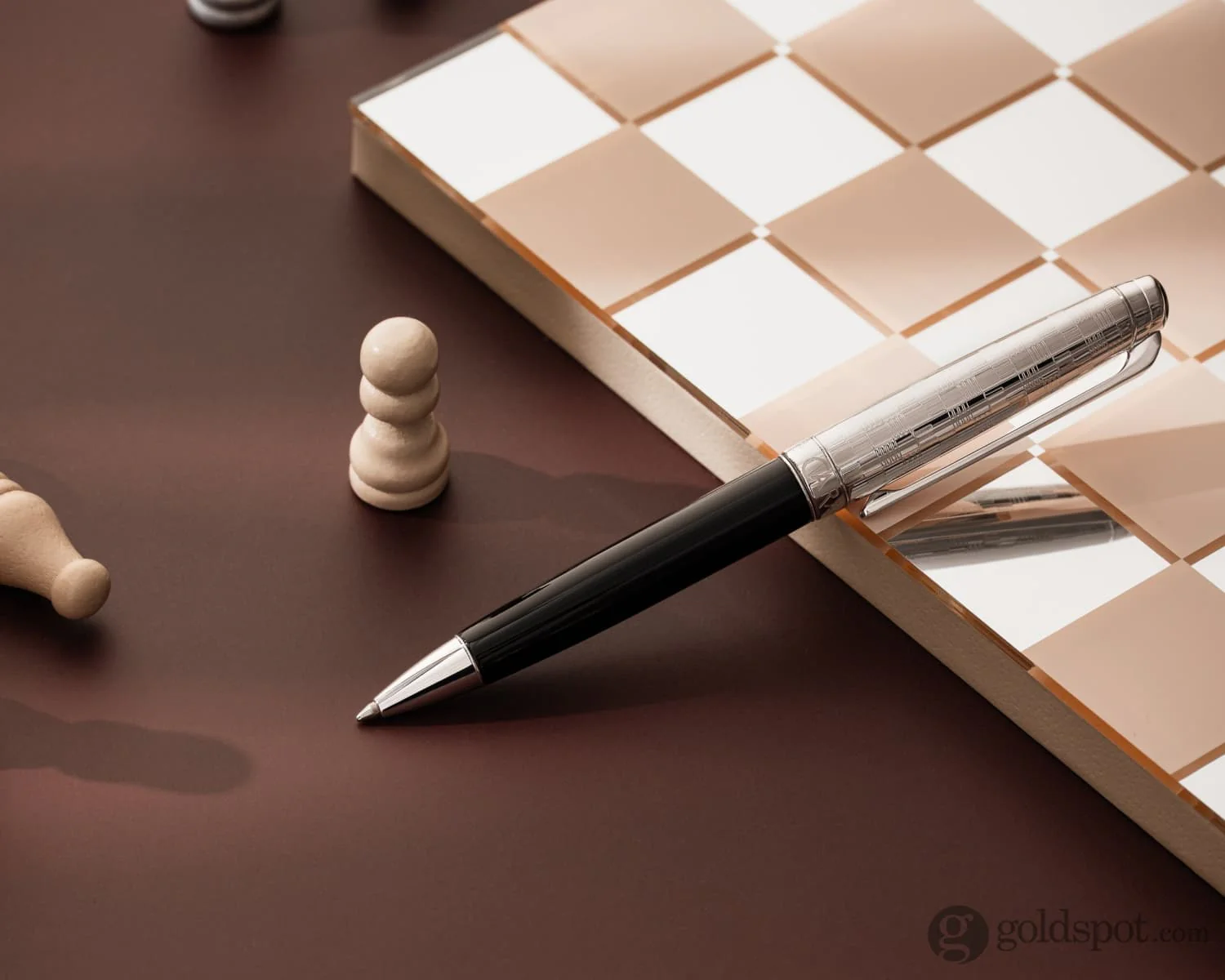 2350-caran-d-ache-leman-ballpoint-pen-in-damier-gift-set-with-leather-case-special-edition-3.webp Caran d'Ache Leman Ballpoint Pen in Damier Gift Set with Leather Case - Special Edition