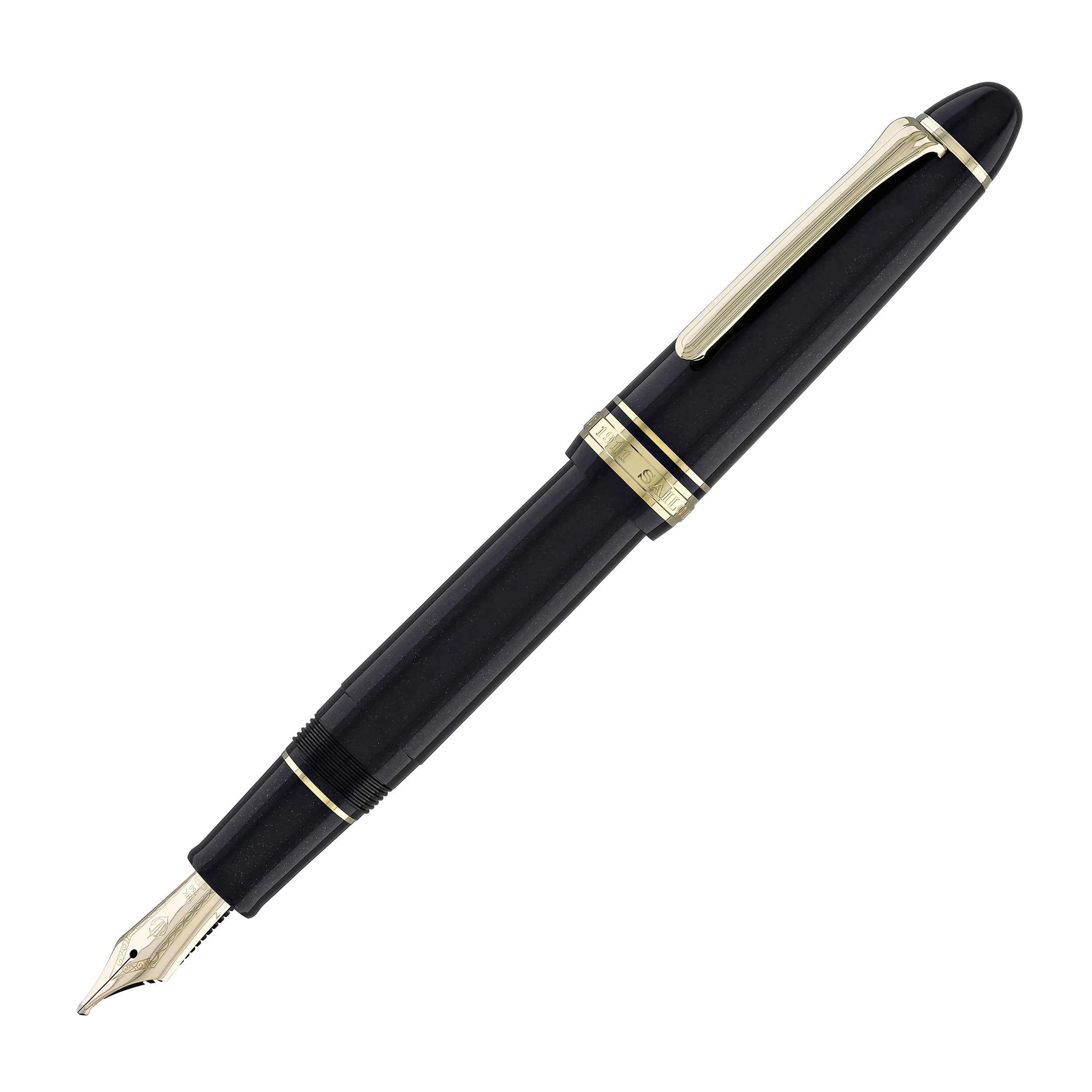 238-sailor-1911-large-fountain-pen-in-shining-black-18kt-gold-nib-4.webp Sailor 1911 Large Fountain Pen in Shining Black - 18kt Gold Nib