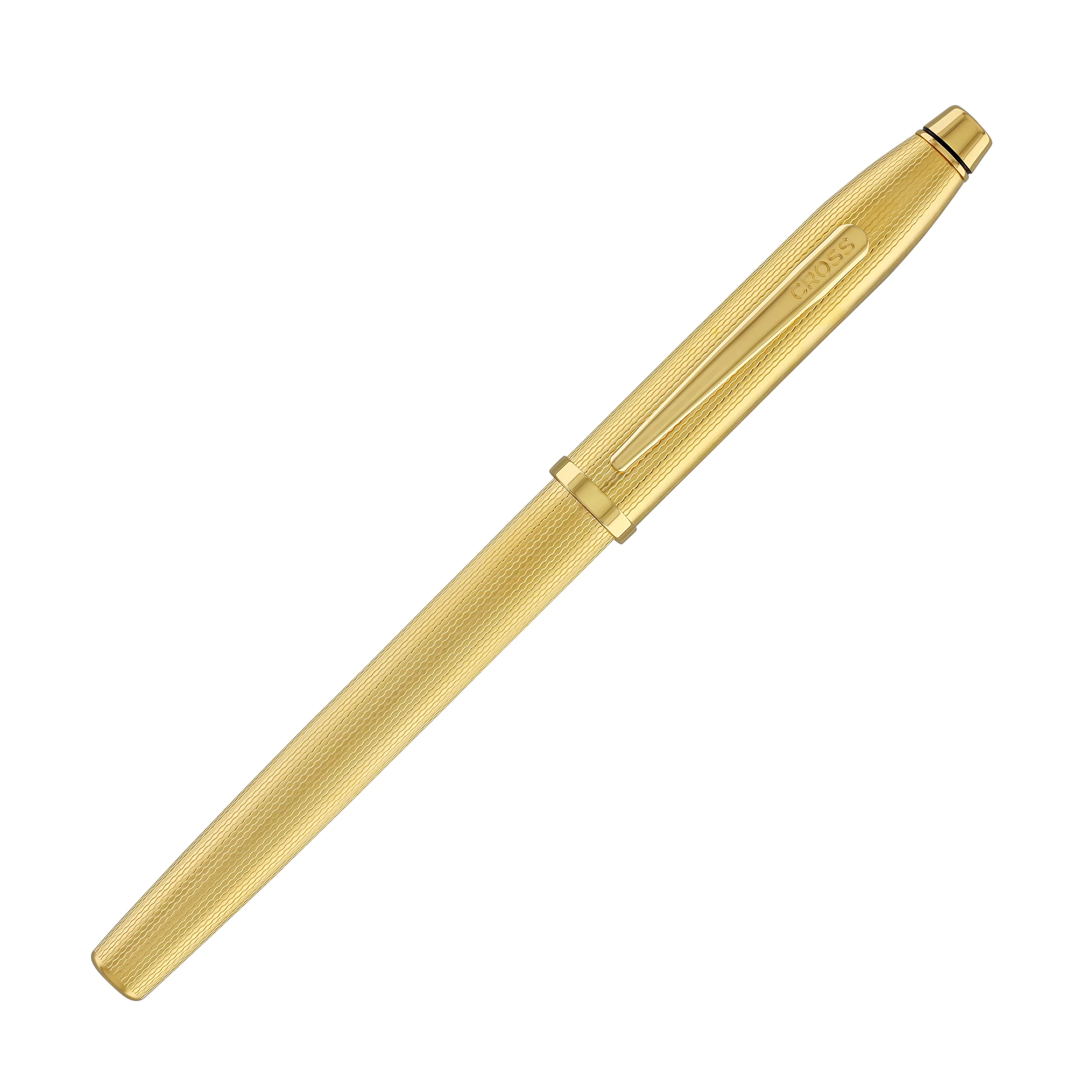 2391-cross-century-ii-selectip-rollerball-pen-in-polished-23k-gold-plated-engraved-diamond-pattern-2.webp Cross Century II Selectip Rollerball Pen in Polished 23K Gold-Plated Engraved Diamond Pattern