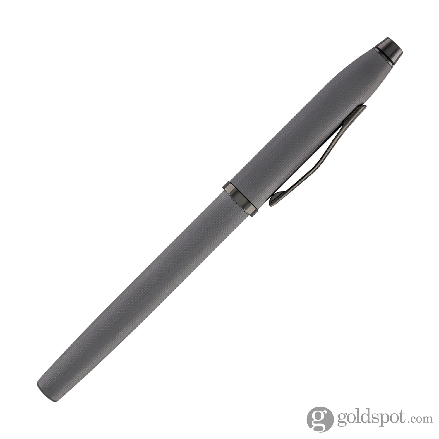 Cross Century II Selectip Rollerball Pen in Polished Slate Gray Engraved Diamond Pattern