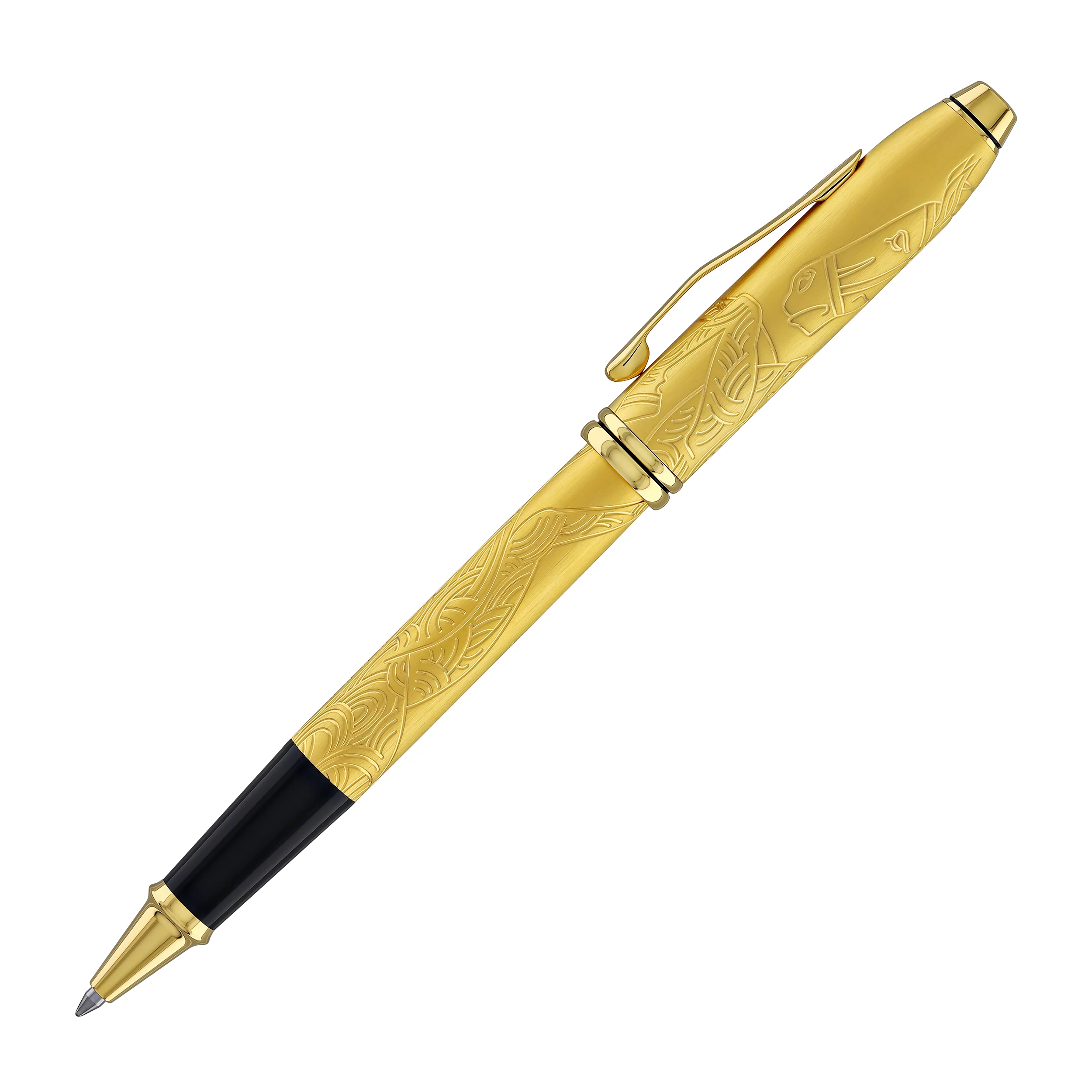 2400-cross-townsend-zodiac-year-of-the-horse-selectip-rollerball-pen-in-23kt-gold-plated-with-gold-plated-appointment-4.webp Cross Townsend Zodiac Year of the Horse Selectip Rollerball Pen in 23KT Gold Plated with Gold Plated Appointment