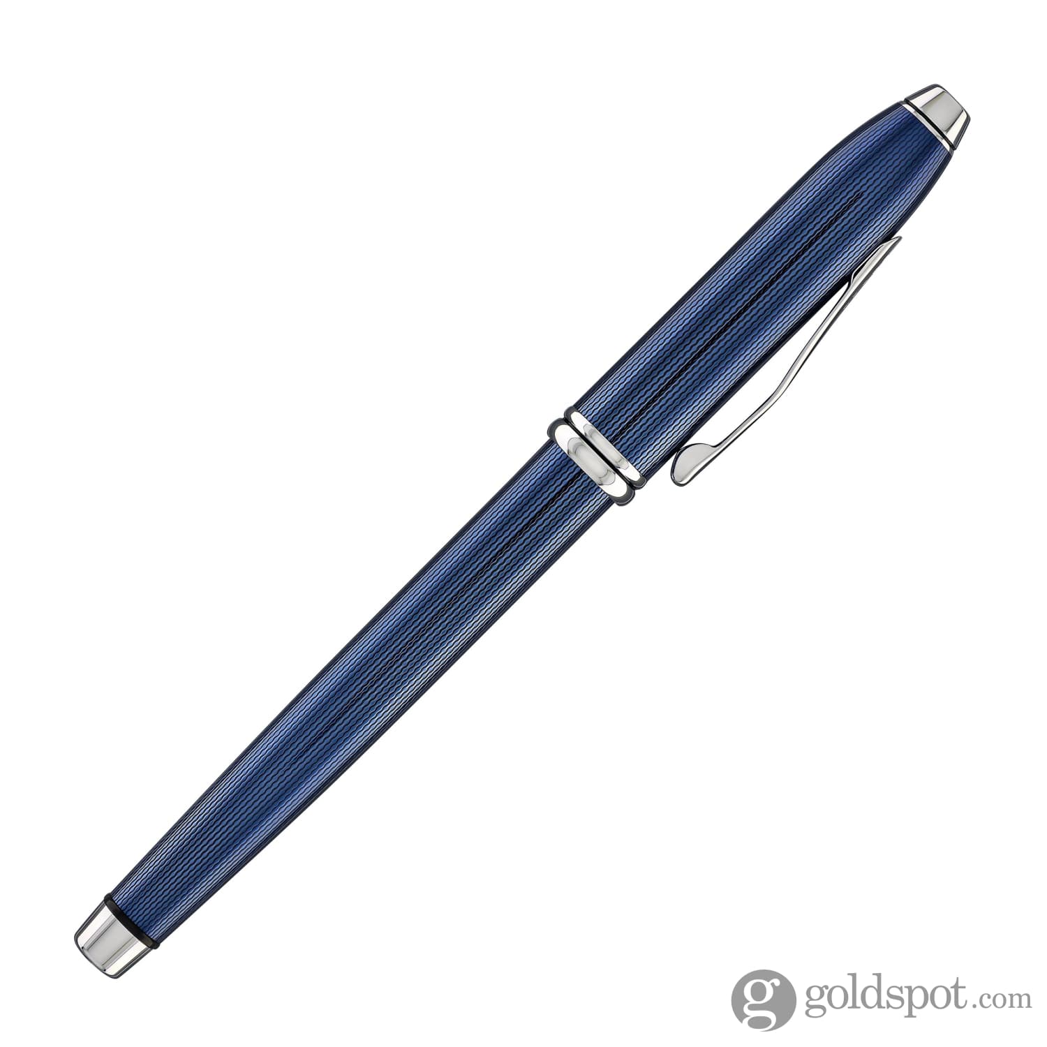 2408-cross-townsend-rollerball-pen-in-translucent-polished-cobalt-blue-engraved-diamond-pattern-7.jpg Cross Townsend Rollerball Pen in Translucent Polished Cobalt Blue Engraved Diamond Pattern