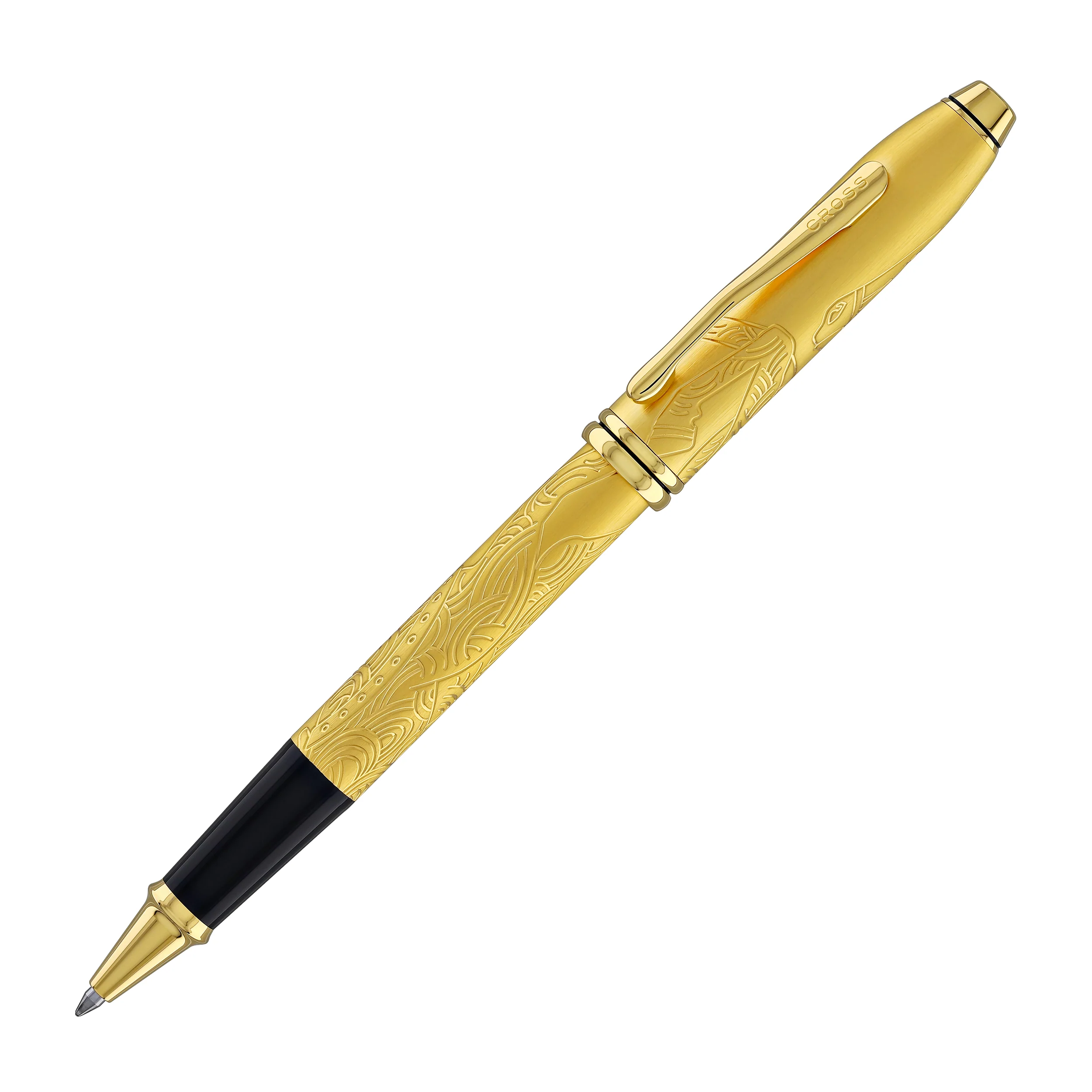 2410-cross-townsend-zodiac-year-of-the-horse-selectip-rollerball-pen-in-23kt-gold-plated-with-gold-plated-appointment-3.webp Cross Townsend Zodiac Year of the Horse Selectip Rollerball Pen in 23KT Gold Plated with Gold Plated Appointment
