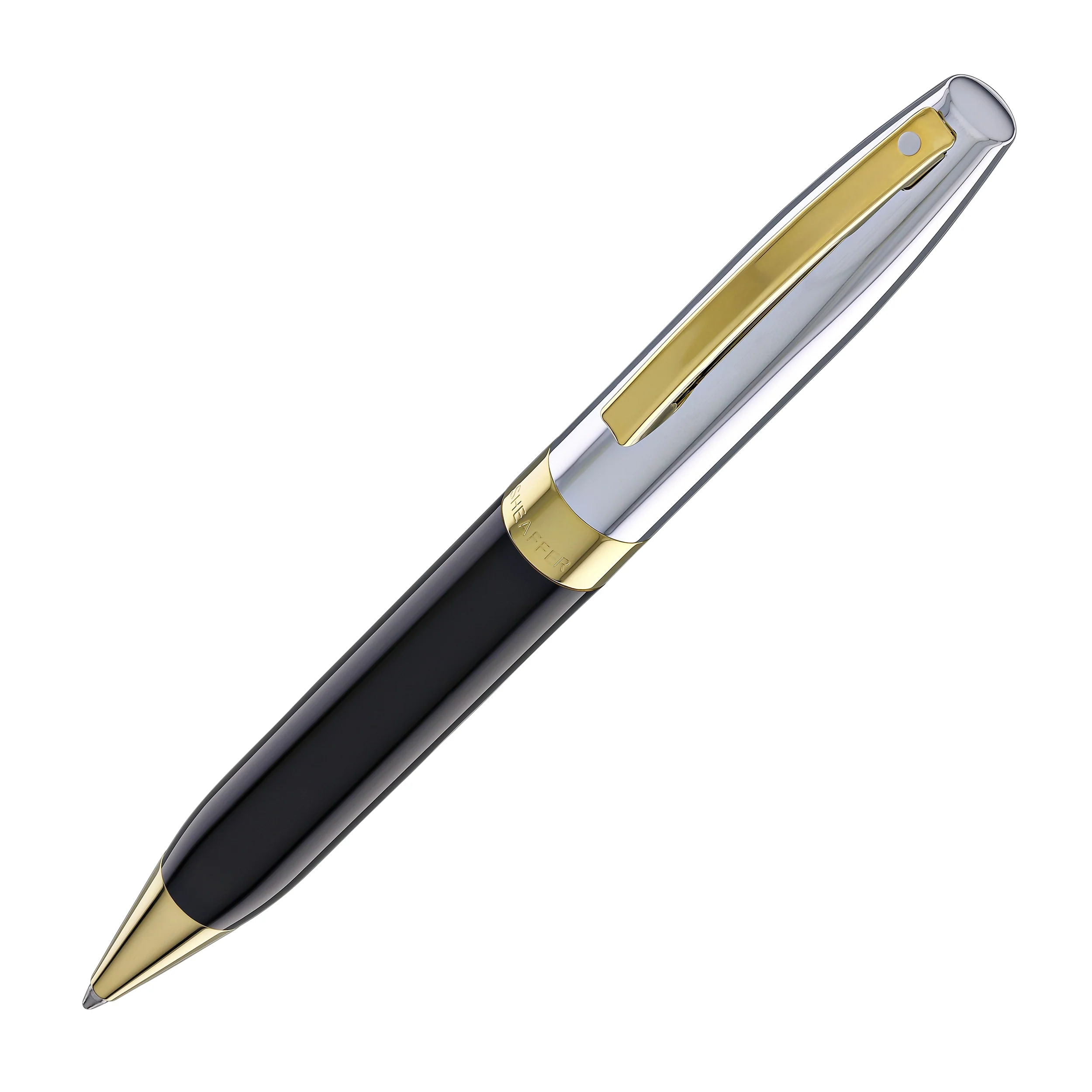 246-sheaffer-legacy-ballpoint-pen-in-black-lacquer-with-chrome-cap-14kt-gold-pvd-1.webp Sheaffer Legacy Ballpoint Pen in Black Lacquer with Chrome Cap 14kt Gold PVD
