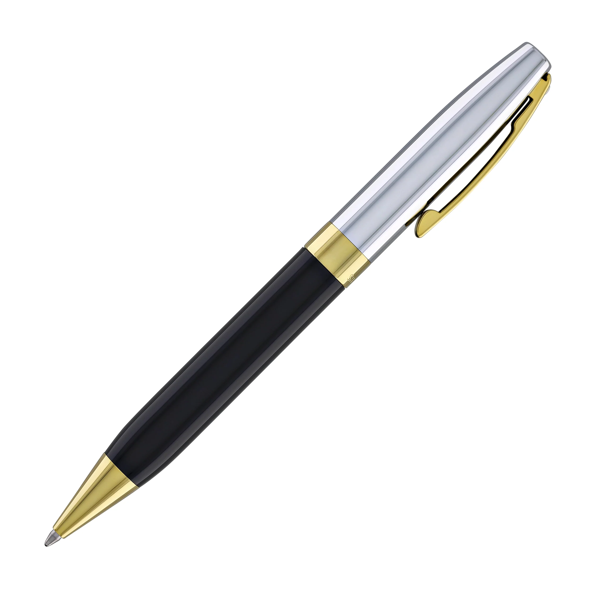 Sheaffer Legacy Ballpoint Pen in Black Lacquer with Chrome Cap 14kt Gold PVD