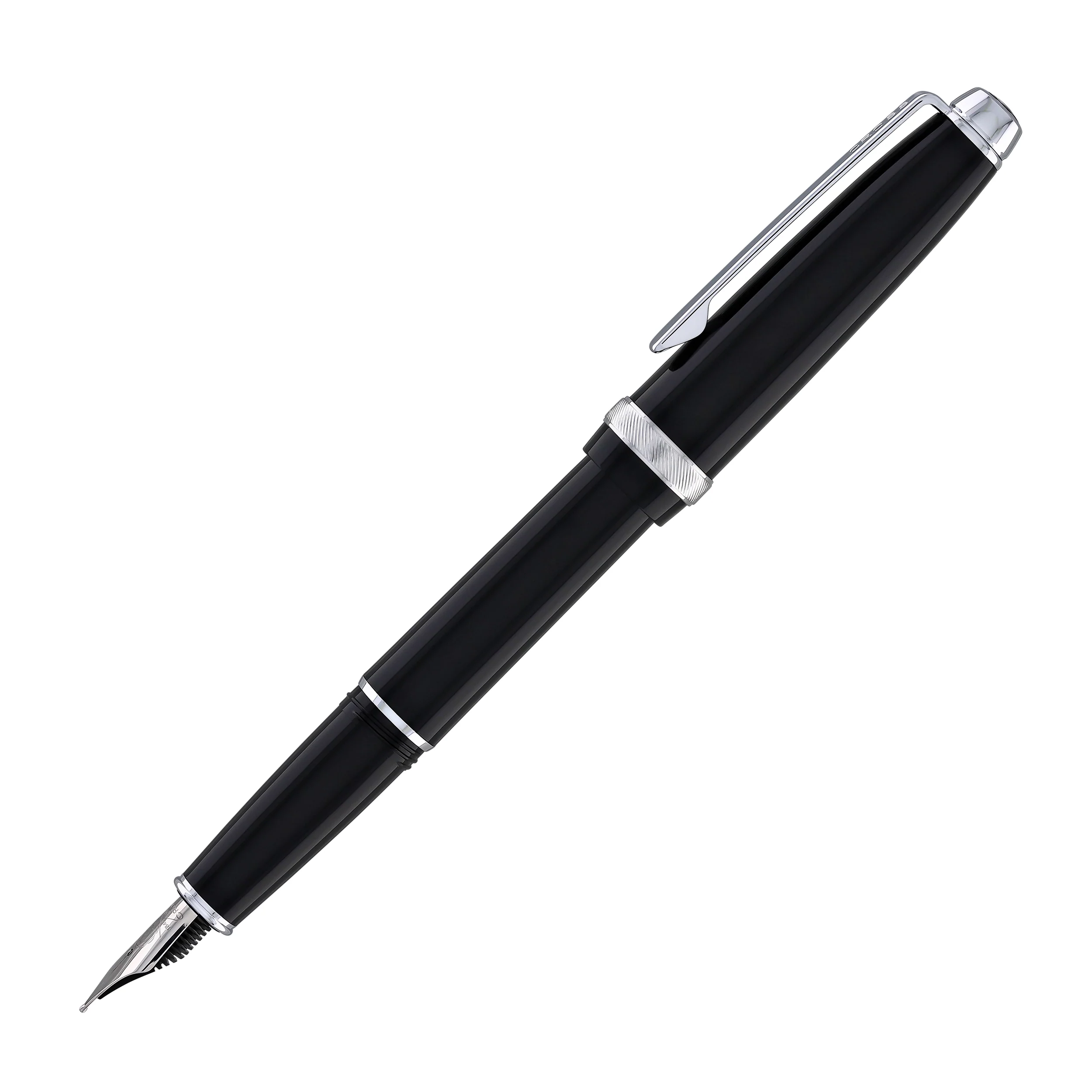 2481-cross-lume-fountain-pen-in-obsidian-black-with-polished-chrome-appointments-medium-nib-5.webp Cross Lume Fountain Pen in Obsidian Black with Polished Chrome Appointments - Medium Nib