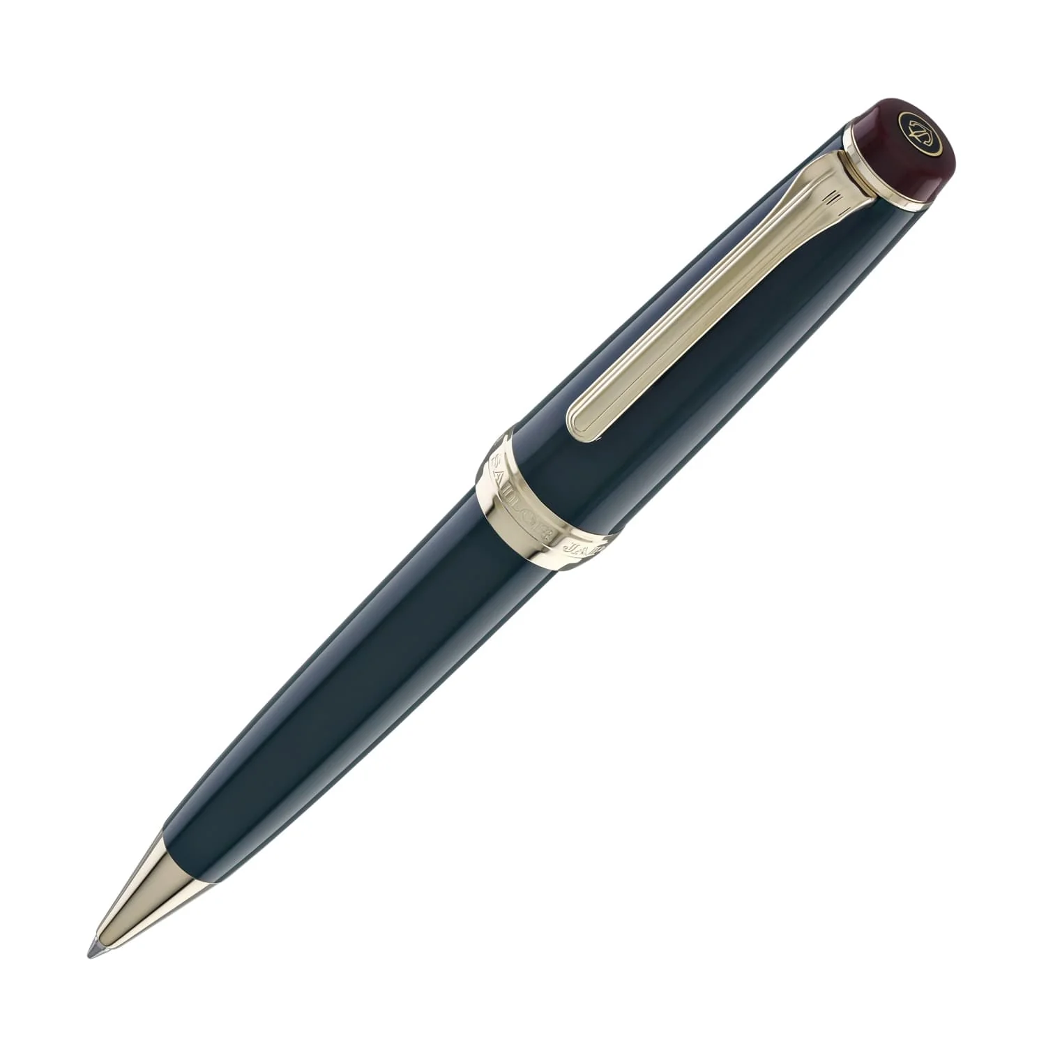 Sailor Pro Gear Slim Shikiori Noyama No Uta Ballpoint Pen in Pheasant's Treble - "Kiji" with Gold Trim