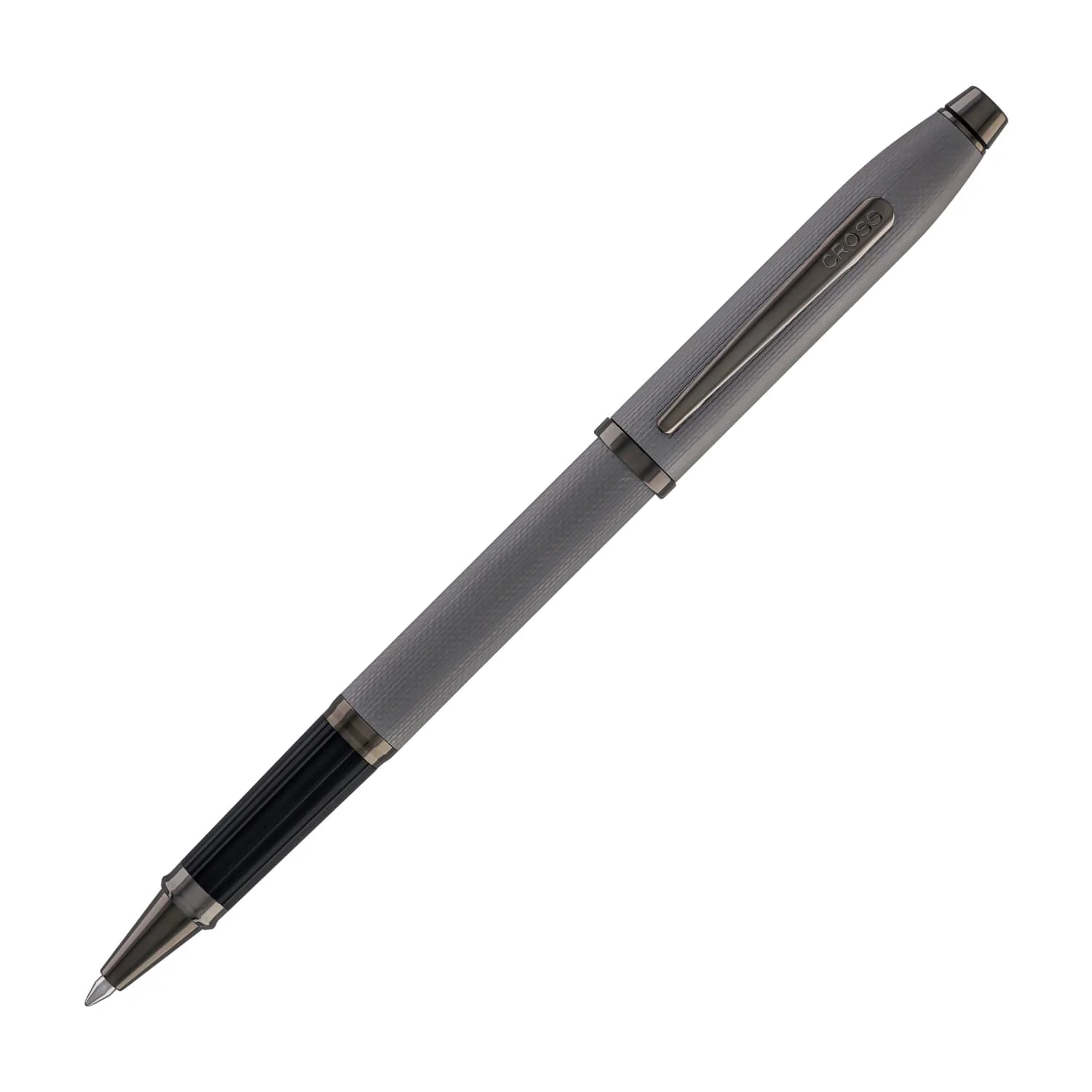 2519-cross-century-ii-selectip-rollerball-pen-in-polished-slate-gray-engraved-diamond-pattern-1.webp Cross Century II Selectip Rollerball Pen in Polished Slate Gray Engraved Diamond Pattern