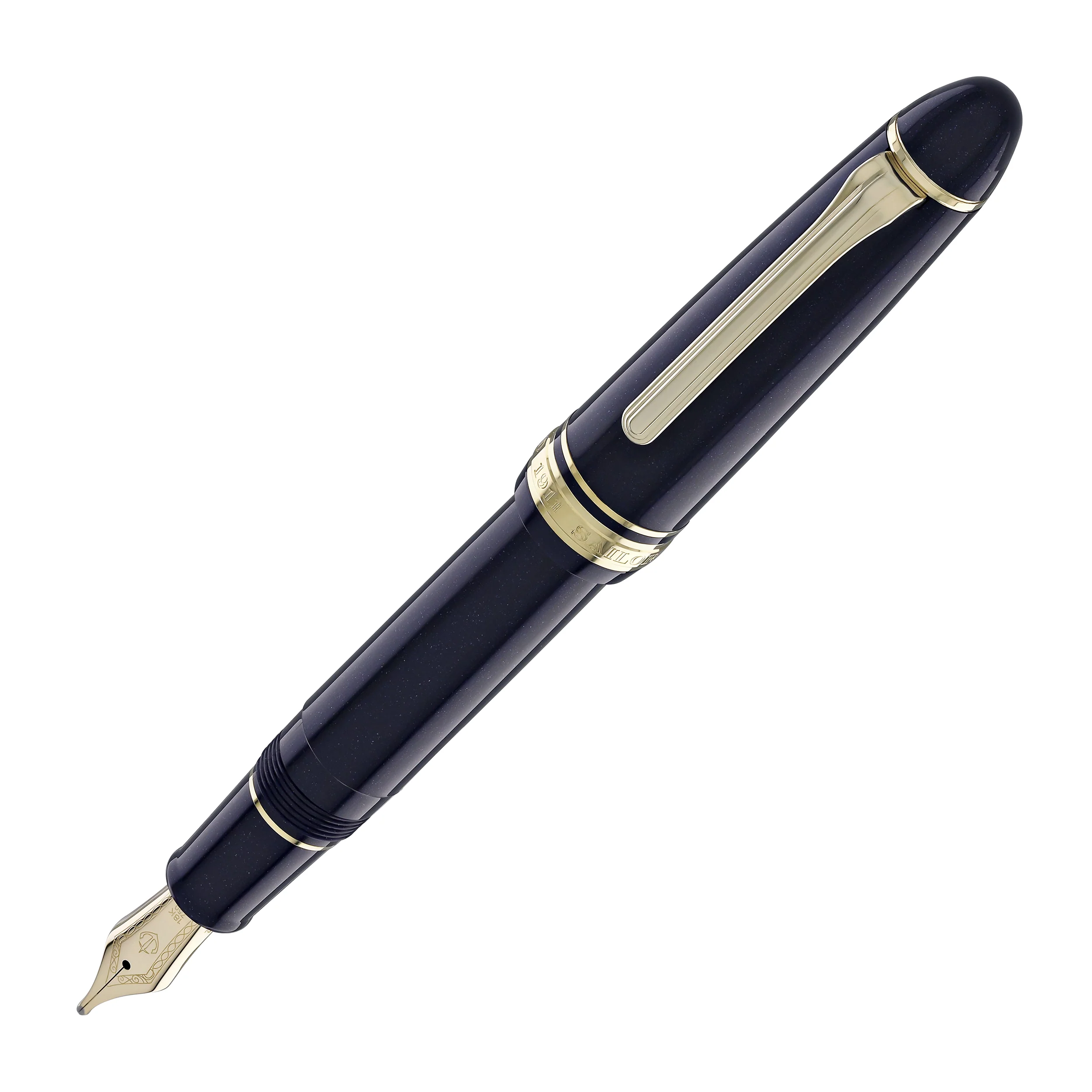 261-sailor-1911-large-fountain-pen-in-shining-blue-18kt-gold-nib-1.webp Sailor 1911 Large Fountain Pen in Shining Blue - 18kt Gold Nib