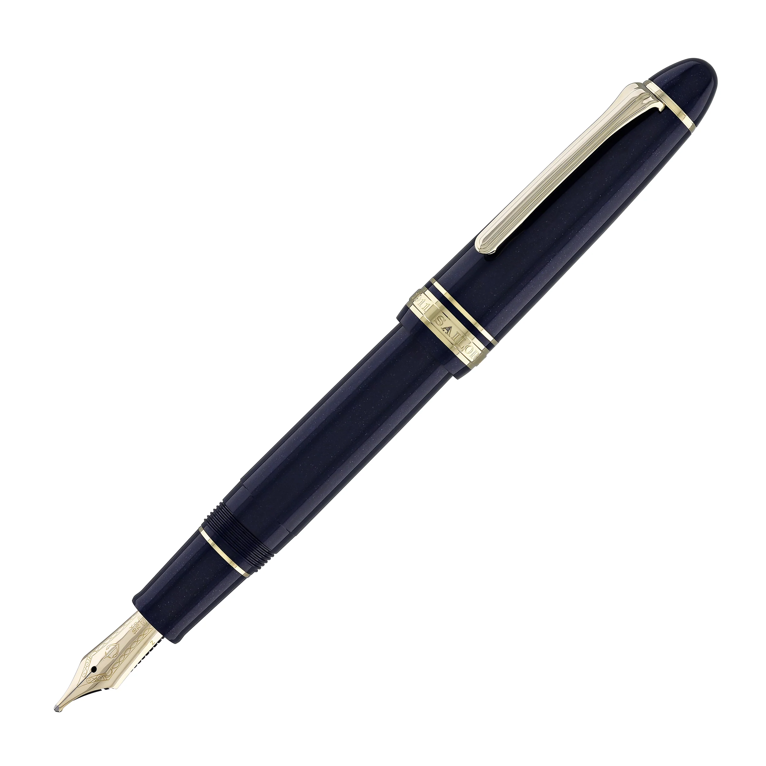 261-sailor-1911-large-fountain-pen-in-shining-blue-18kt-gold-nib-4.webp Sailor 1911 Large Fountain Pen in Shining Blue - 18kt Gold Nib