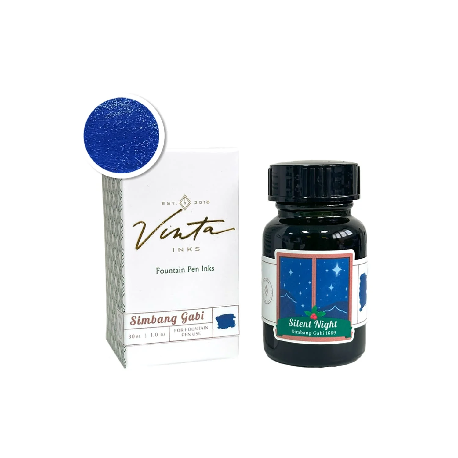 Vinta Inks Seasonal Bottled Ink in Silent Night [Simbang Gabi 1669] - 30mL