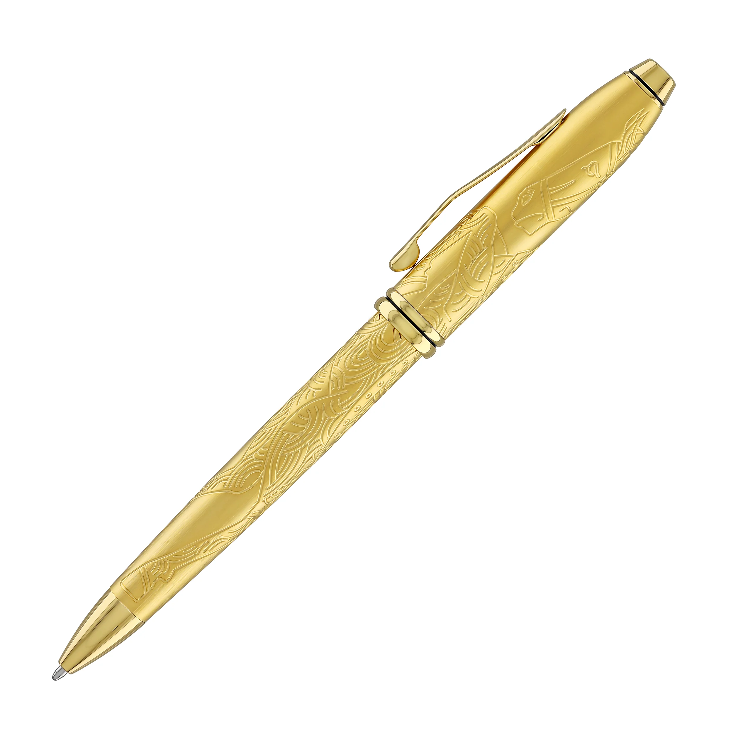 2645-cross-townsend-zodiac-year-of-the-horse-ballpoint-pen-in-23kt-gold-plated-with-gold-plated-appointment-4.webp Cross Townsend Zodiac Year of the Horse Ballpoint Pen in 23KT Gold Plated with Gold Plated Appointment