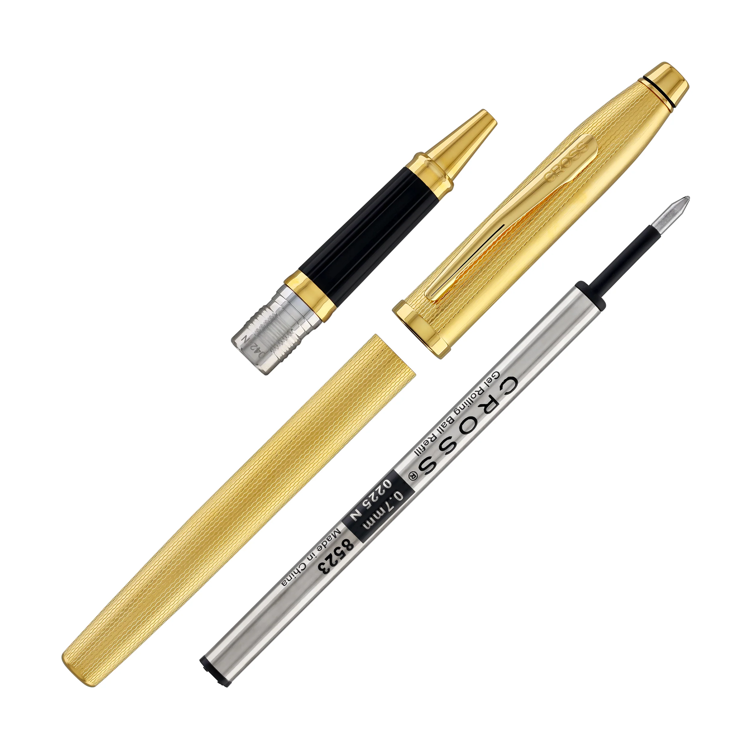 2679-cross-century-ii-selectip-rollerball-pen-in-polished-23k-gold-plated-engraved-diamond-pattern-7.webp Cross Century II Selectip Rollerball Pen in Polished 23K Gold-Plated Engraved Diamond Pattern