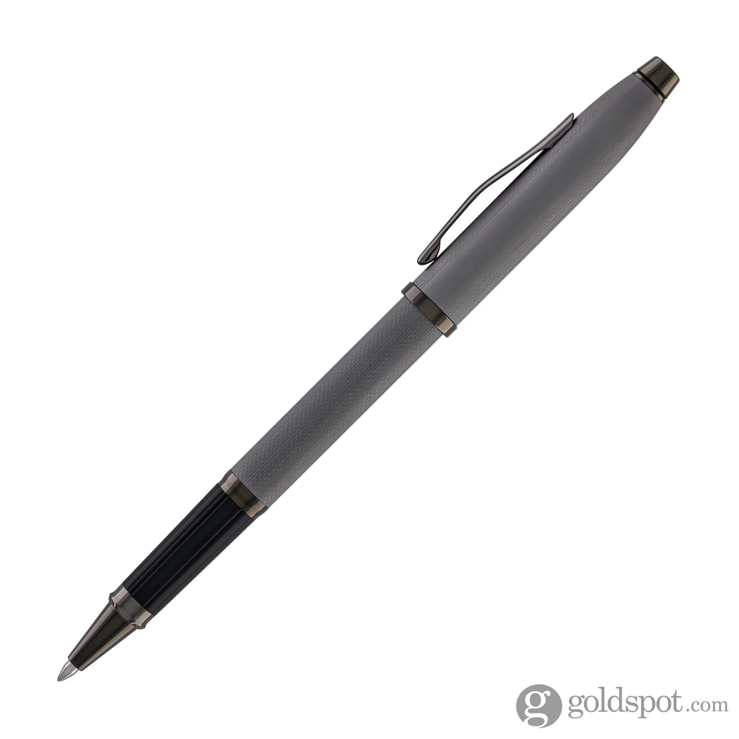 Cross Century II Selectip Rollerball Pen in Polished Slate Gray Engraved Diamond Pattern
