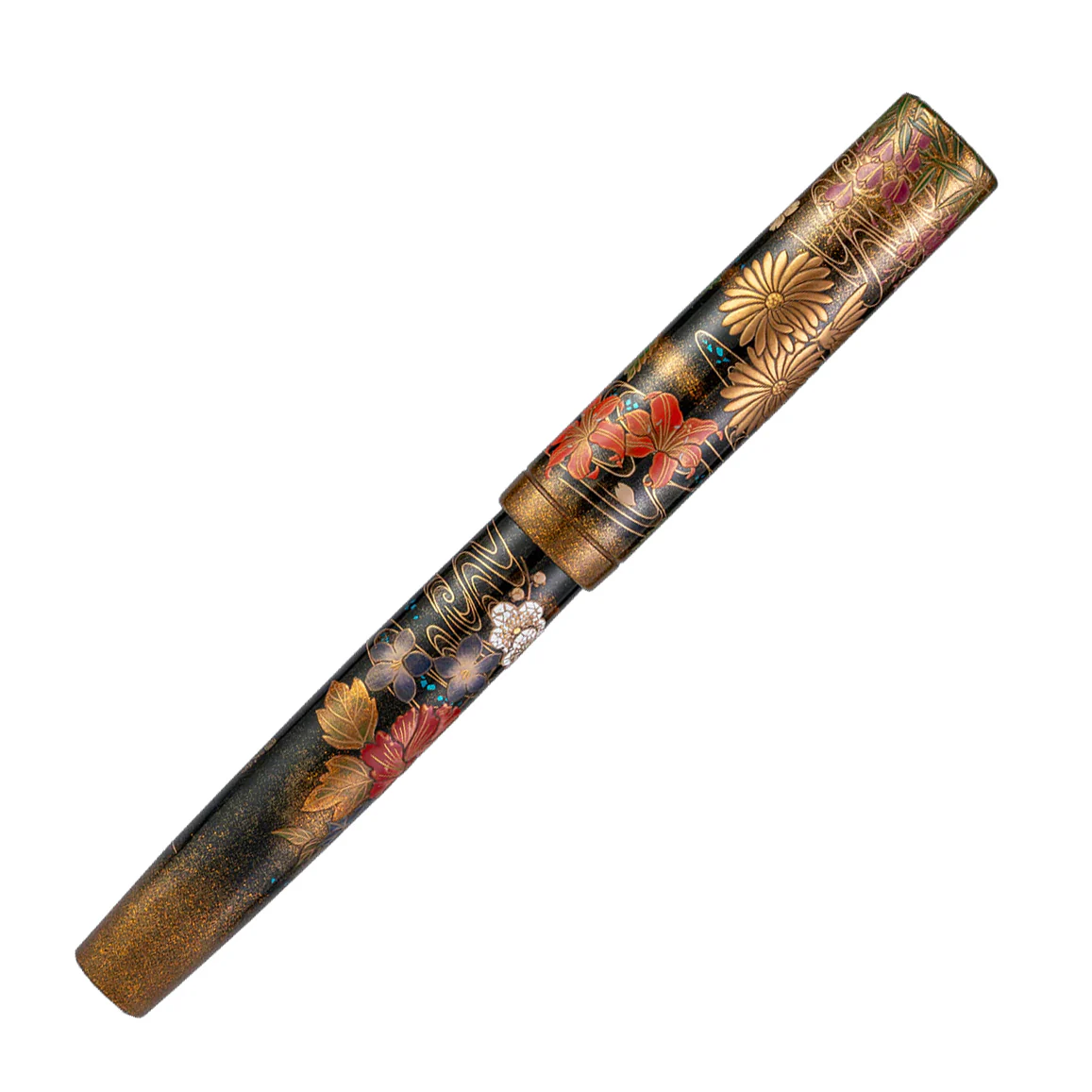 Namiki Emperor Fountain Pen in Blooming Flowers in Profusion - Broad Point