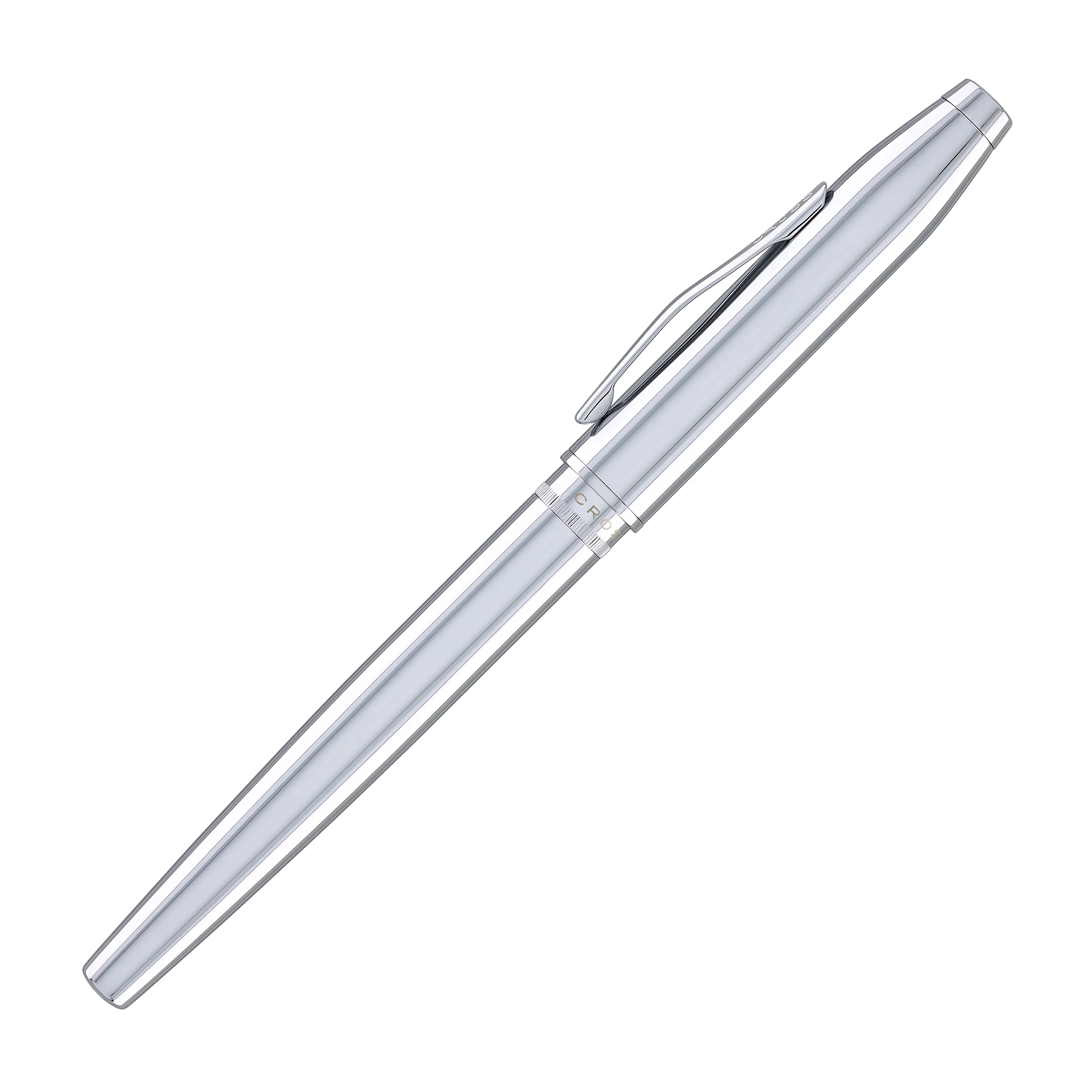 Cross Foundry Fountain Pen in Polished Chrome with Polished Chrome Appointments - Medium Nib