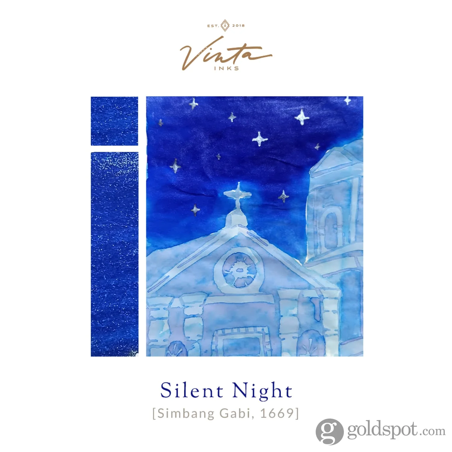 Vinta Inks Seasonal Bottled Ink in Silent Night [Simbang Gabi 1669] - 30mL